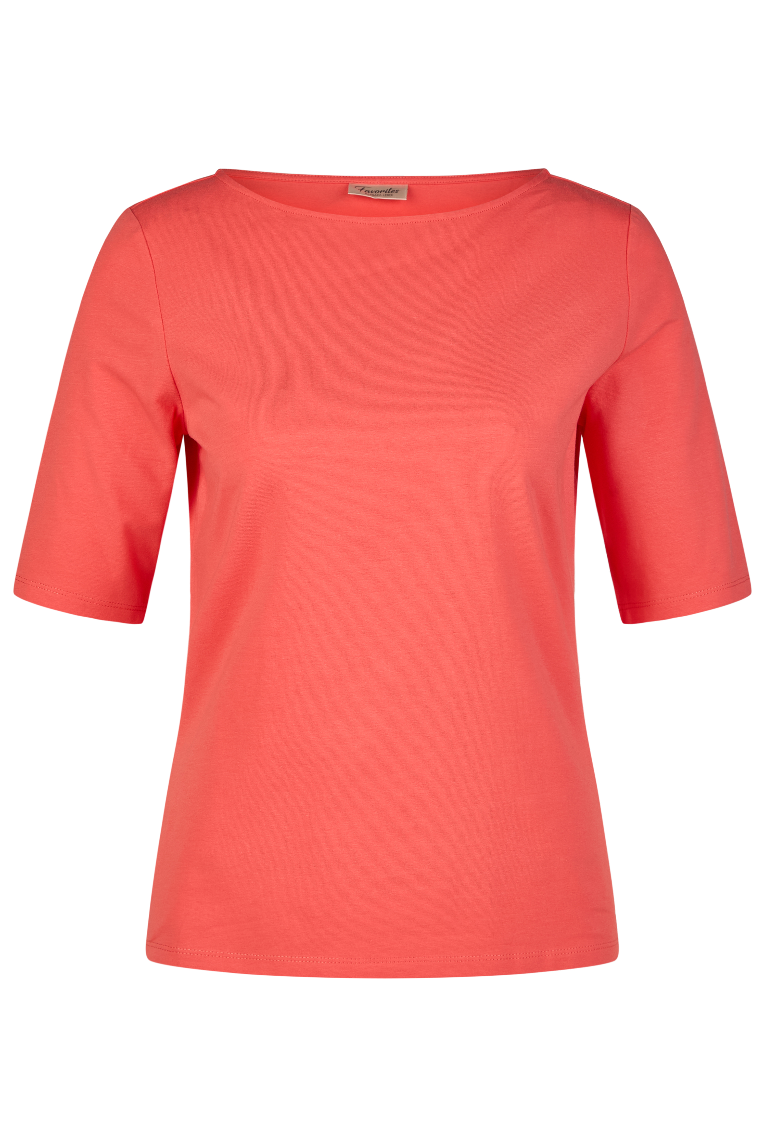 Basic-T-Shirts aus Baumwoll-Stretch
