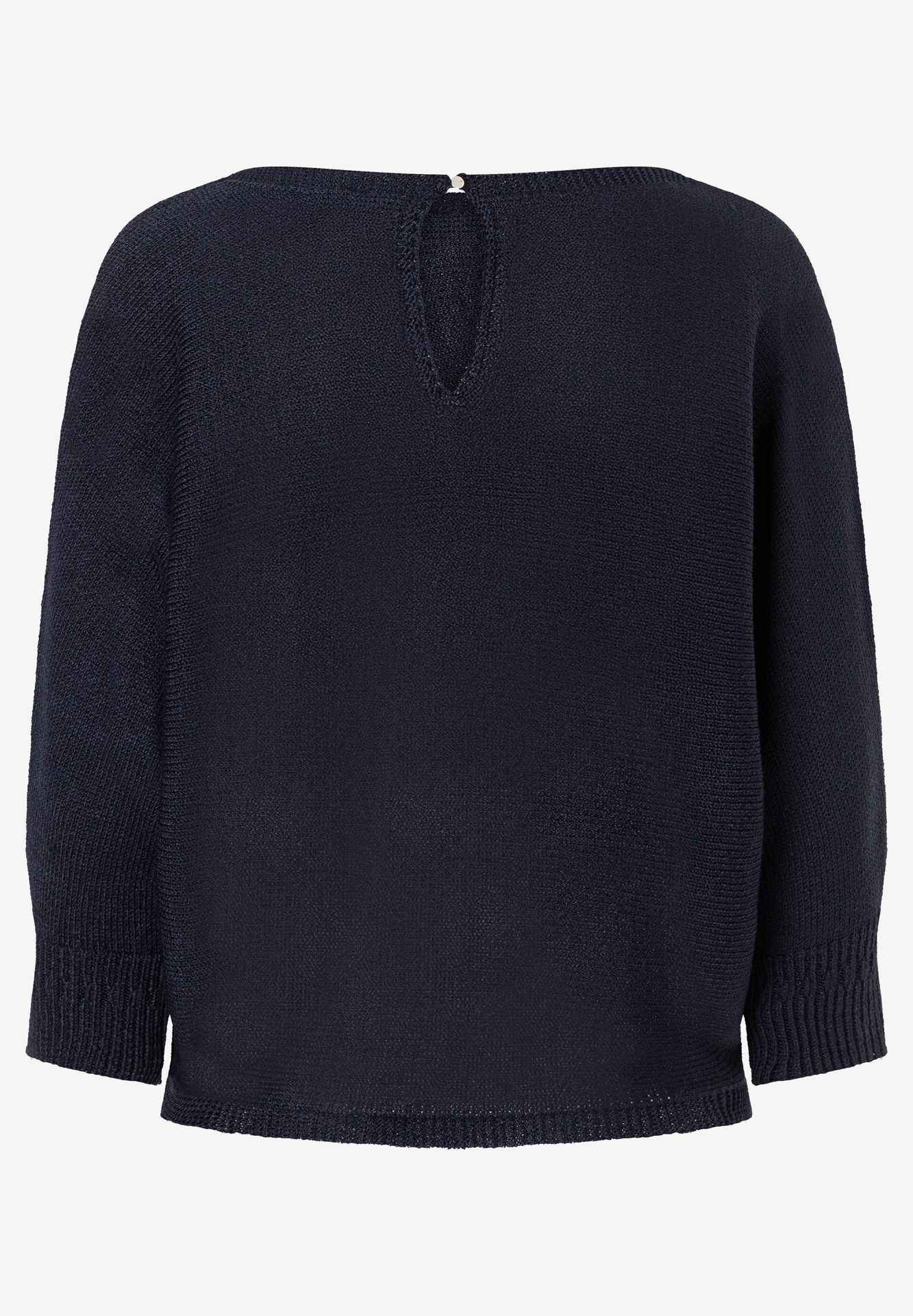 femininer Strickpullover mit  Fledermaus-Ärmel aus Glanzgarn