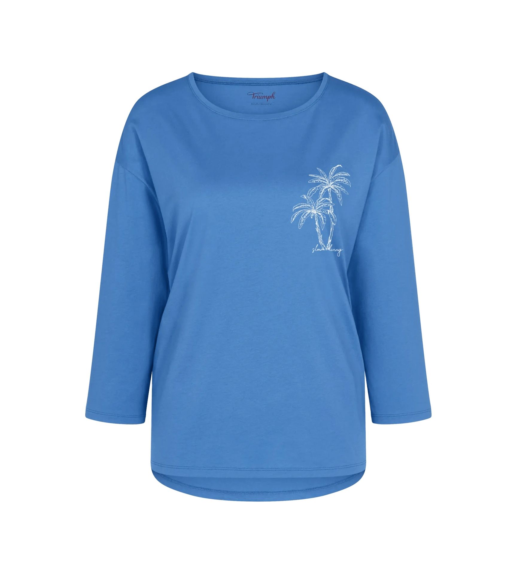 uni Sleepwear-Shirt "Mix & Match Top 7/8 X" aus reinem Baumwoll-Jersey