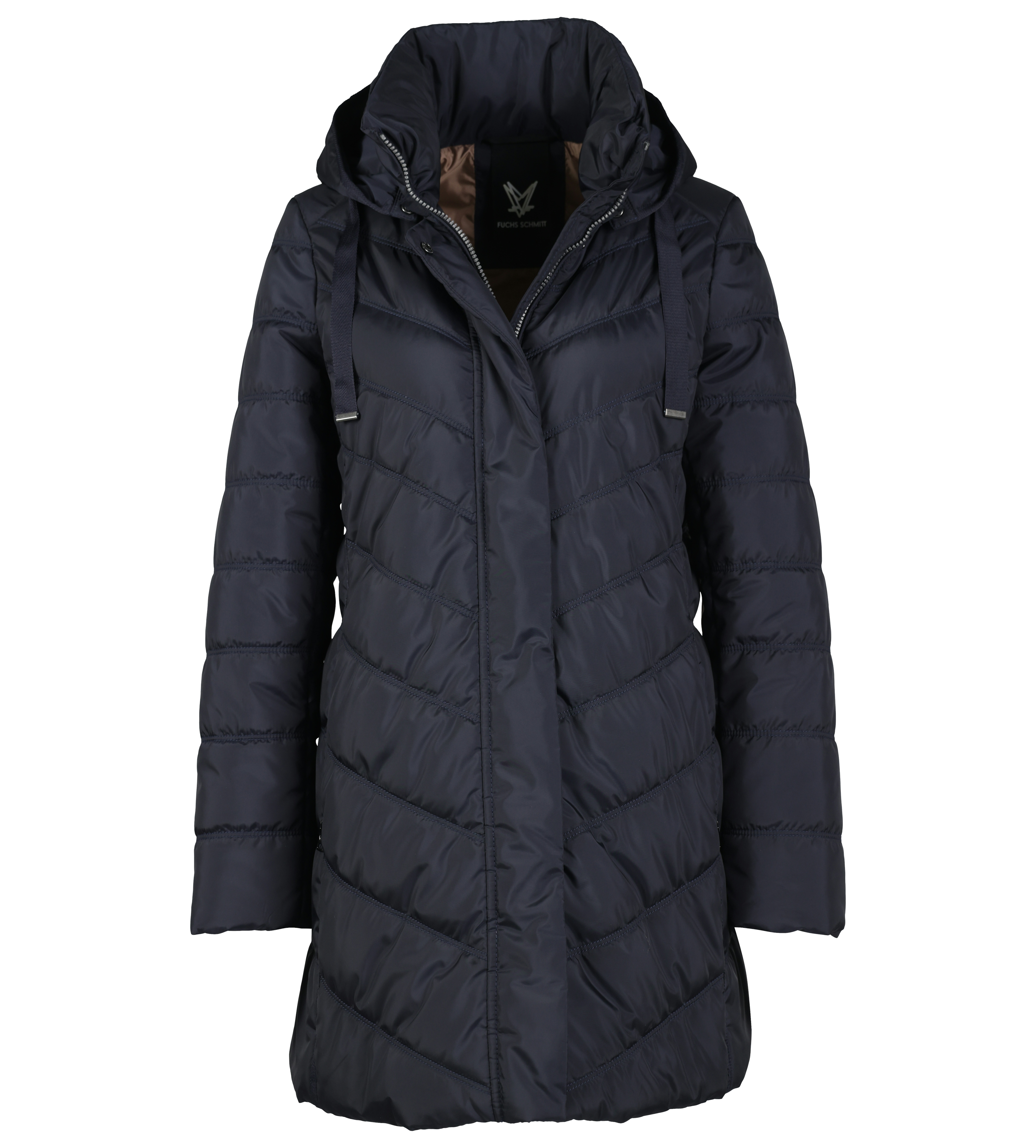 lange Steppjacke mit Thermofleece-Futter