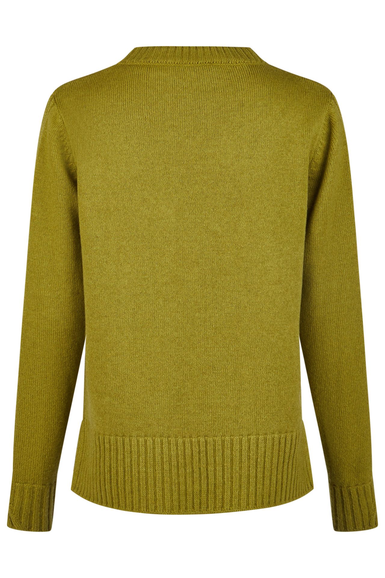 warmer uni Strickpullover mit Wollanteil