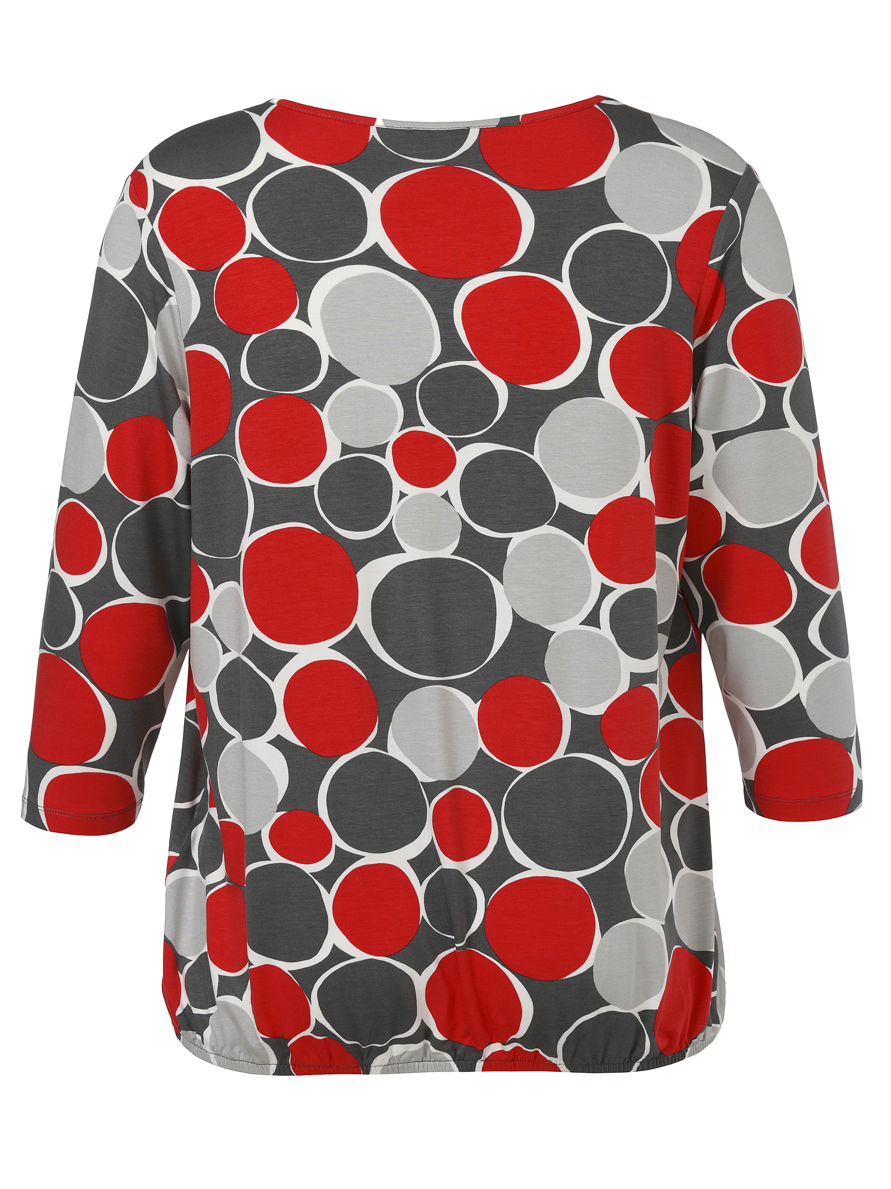 Viskose-Shirt mit Allover-Bubble-Print