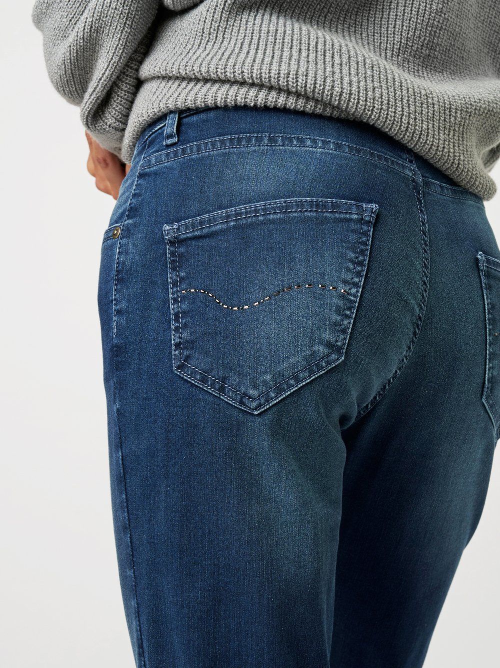 Damen-Jeans "Liv" mit geradem Bein aus elastischem Baumwoll-Mix