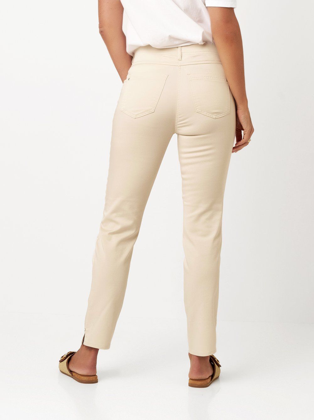 Baumwoll-Hose "Meine beste Freundin 7/8" in Slim Fit