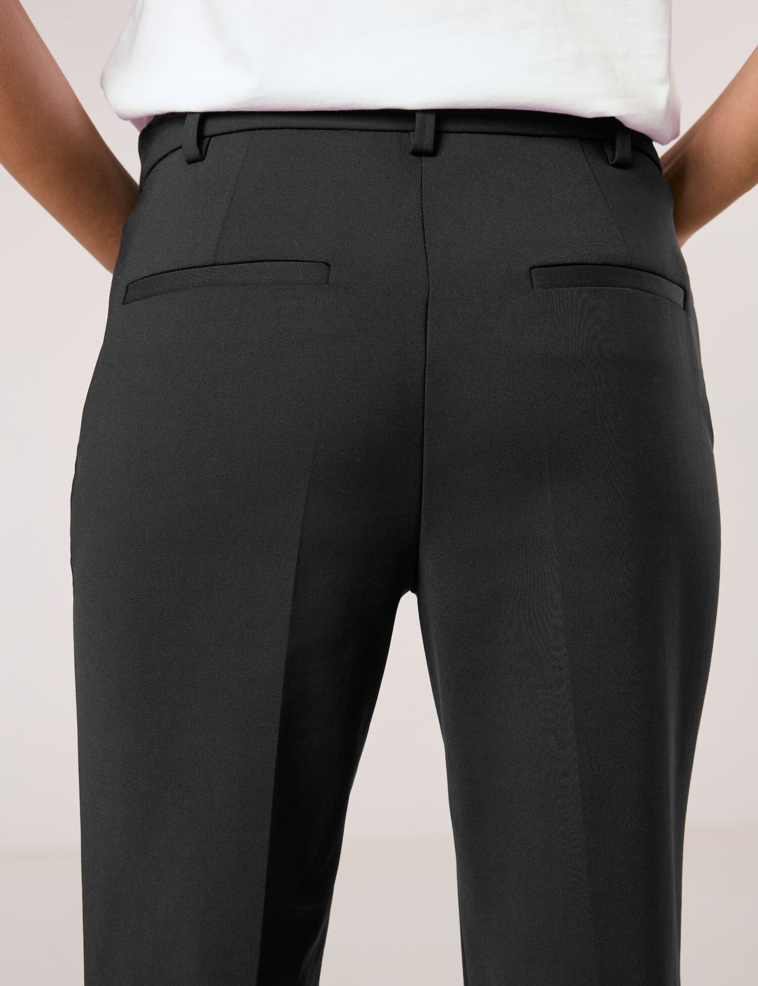 elegante Stoff-Hose aus Baumwoll-Stretch