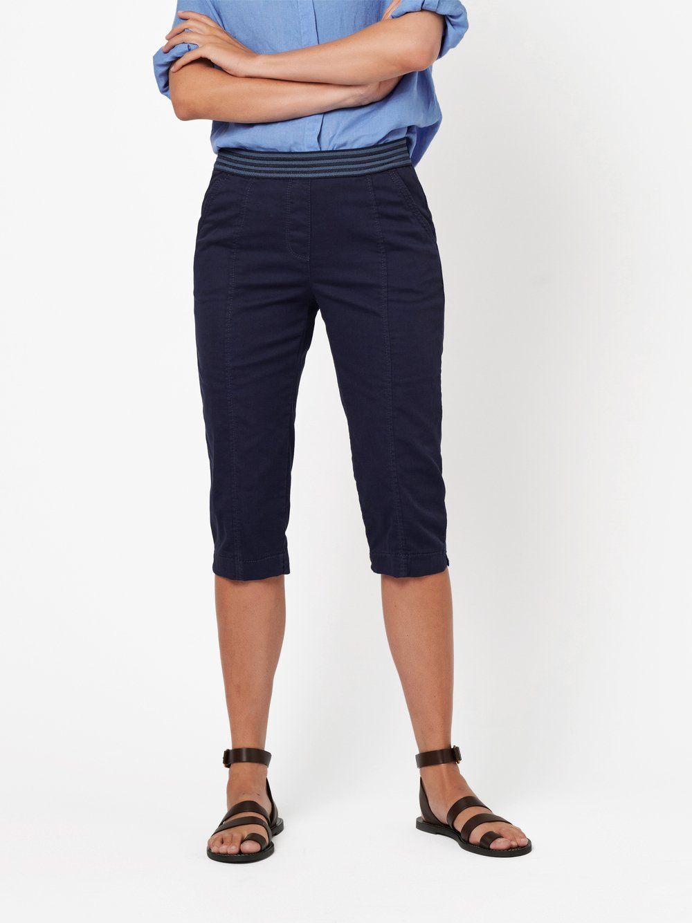 Capri-Schlupfhose "Sue Jogpant Capri" aus Baumwoll-Mix