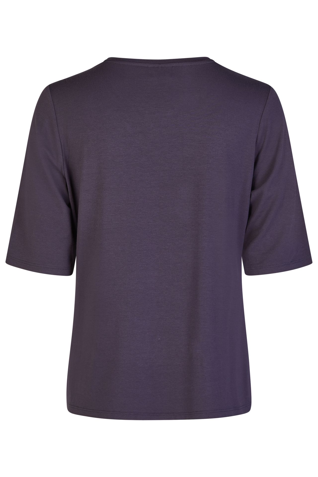 edles T-Shirts mit Front-Pailletten-Motiv aus Viskose-Elasthan