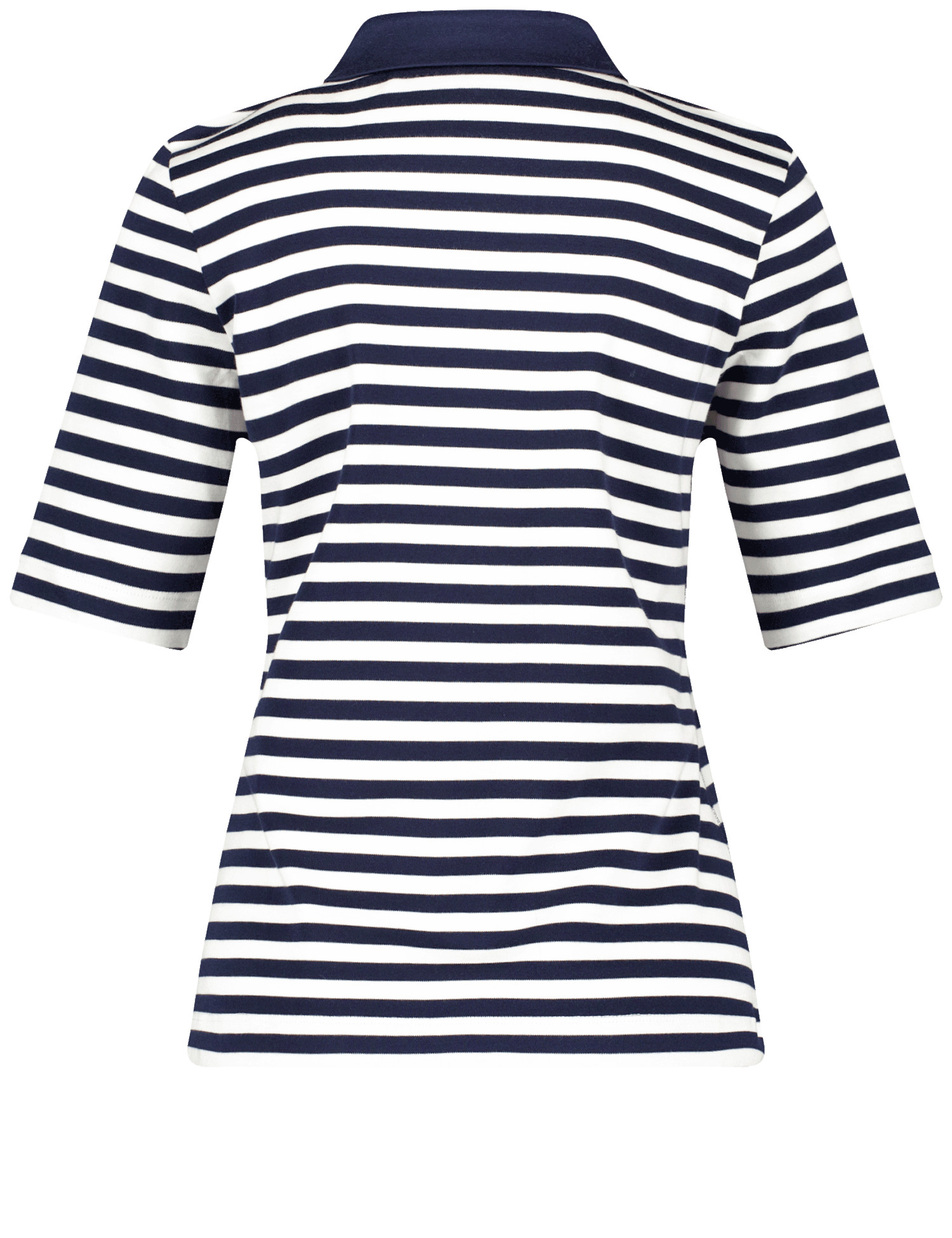 Geringeltes Poloshirt aus reiner Baumwolle