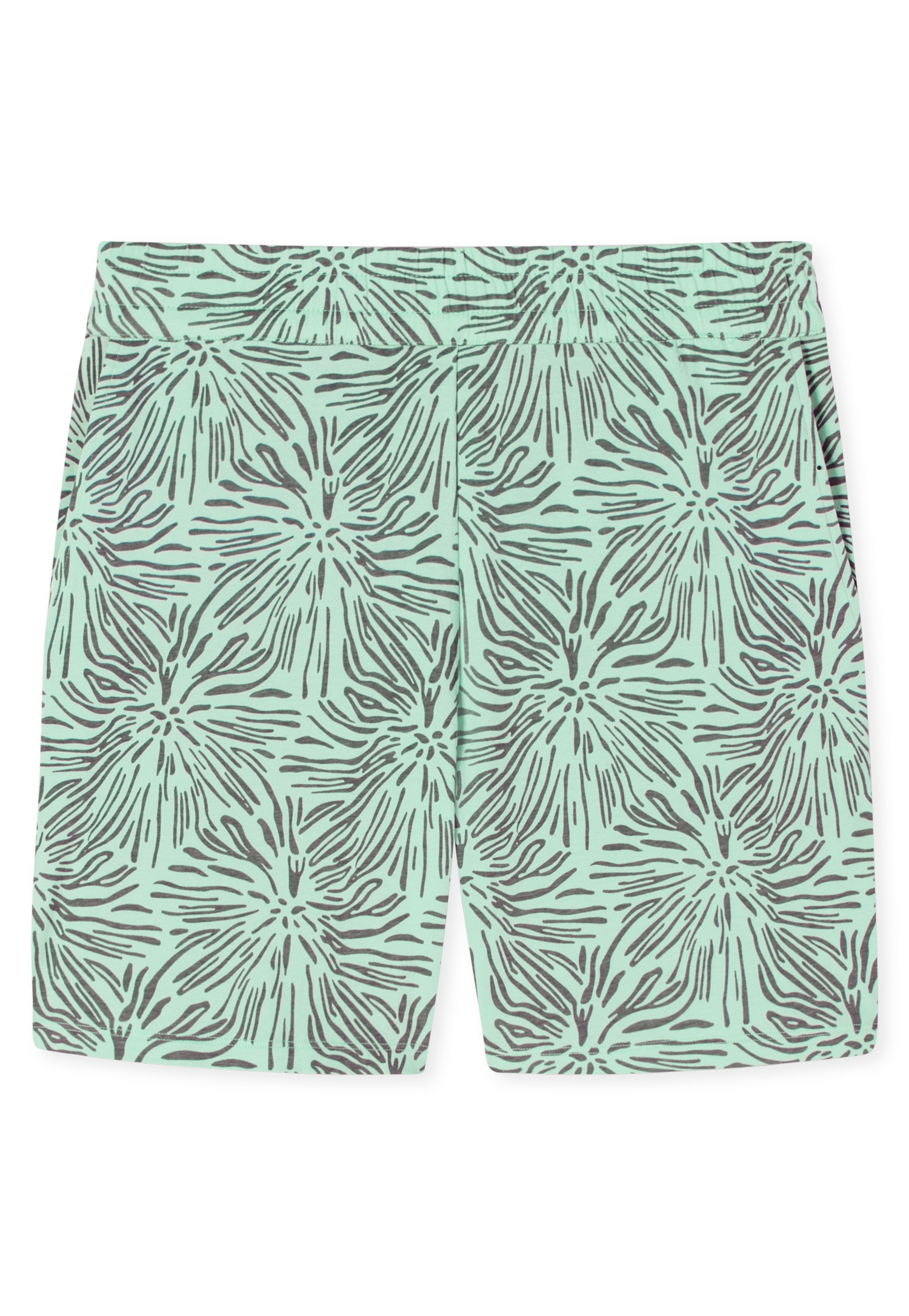 Damen-Sleepwear-Hose mit Beach-Muster aus elastischer Baumwolle