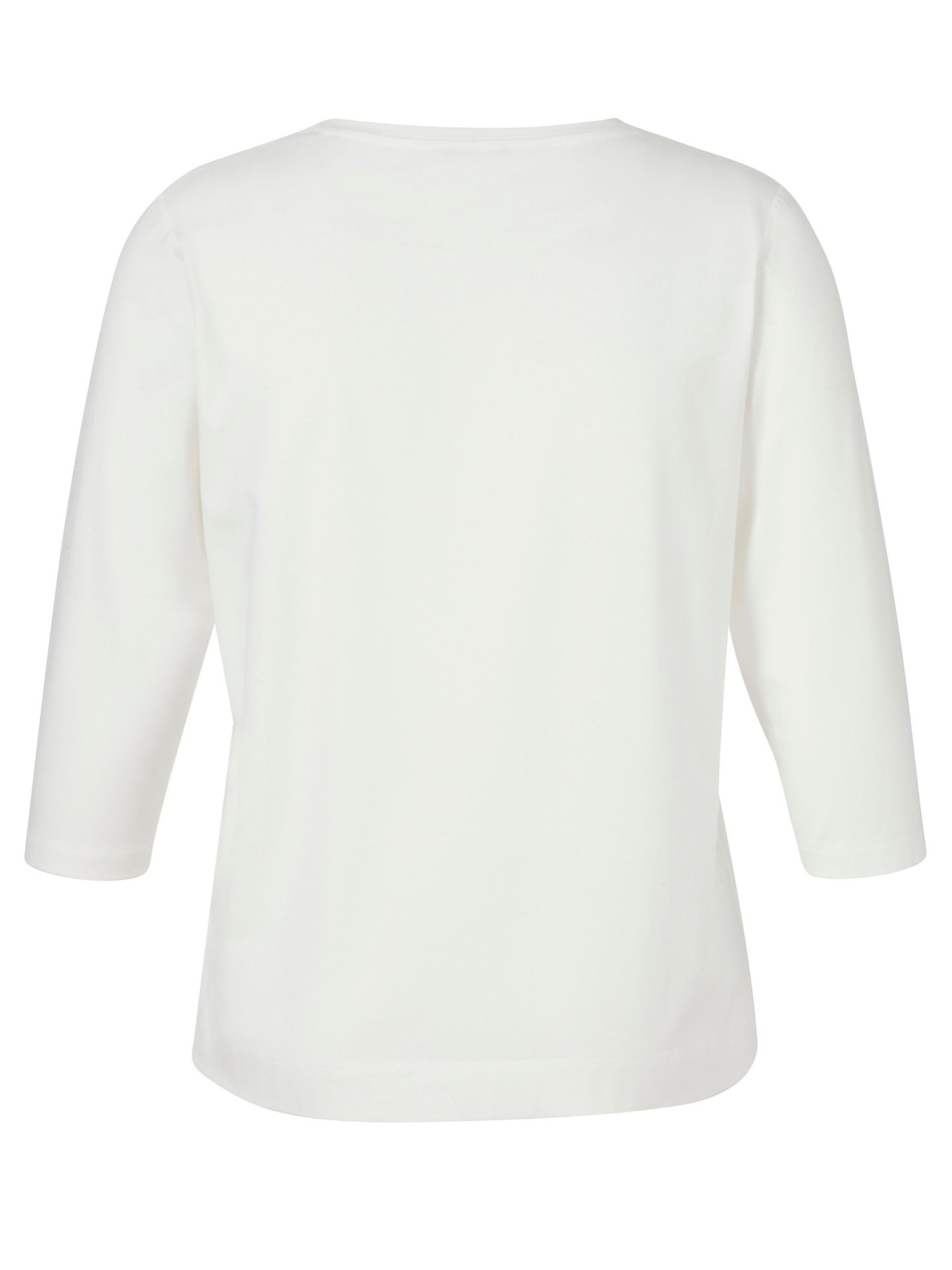 3/4 ArmShirt mit dezentem Front-Motiv aus Baumwoll-Modal