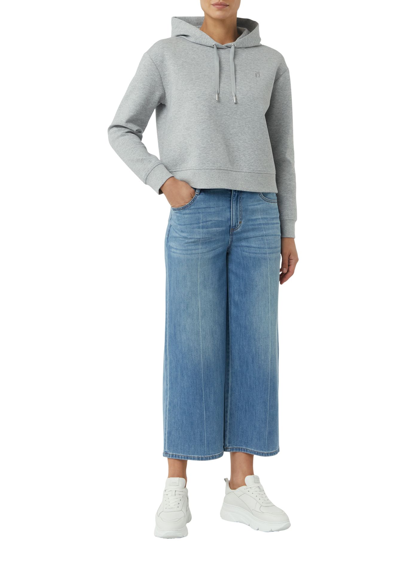 kurzes Kapuzen-Sweatshirt