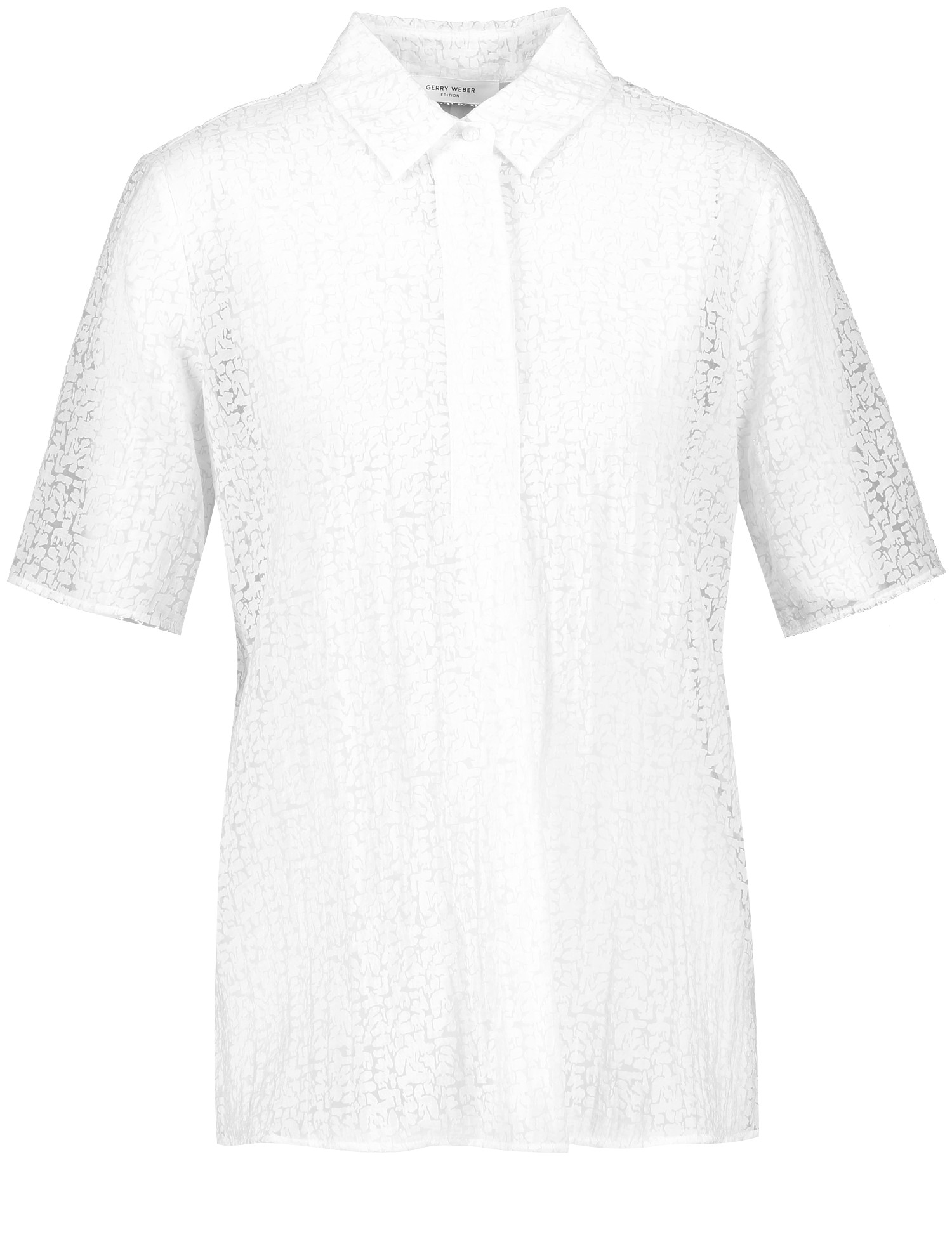 Semitransparente Ausbrenner-Bluse aus Viskose-Mix