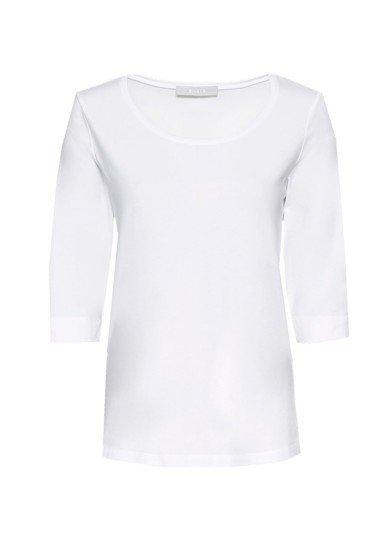 uni Basic-T-Shirt "DIELLA" aus Baumwoll-Modal-Mix