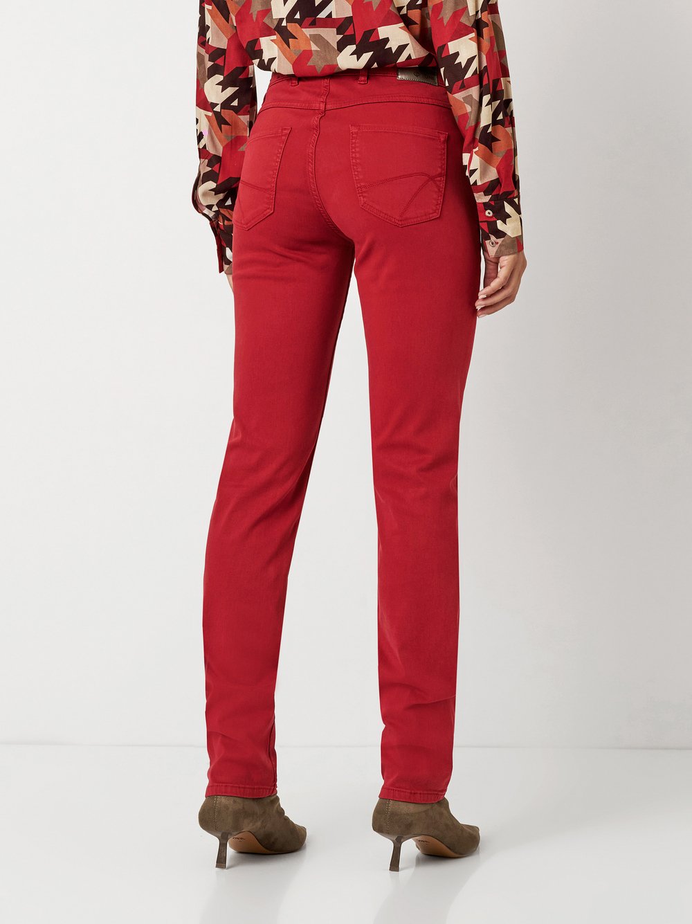 elastische Damenjeans "Perfect Shape Straight" aus Satin Touch Coloured Denim