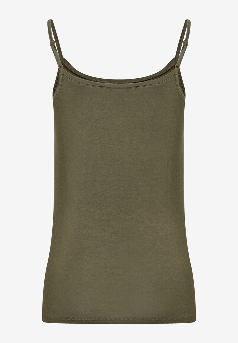 Spaghetti-Top  oliv