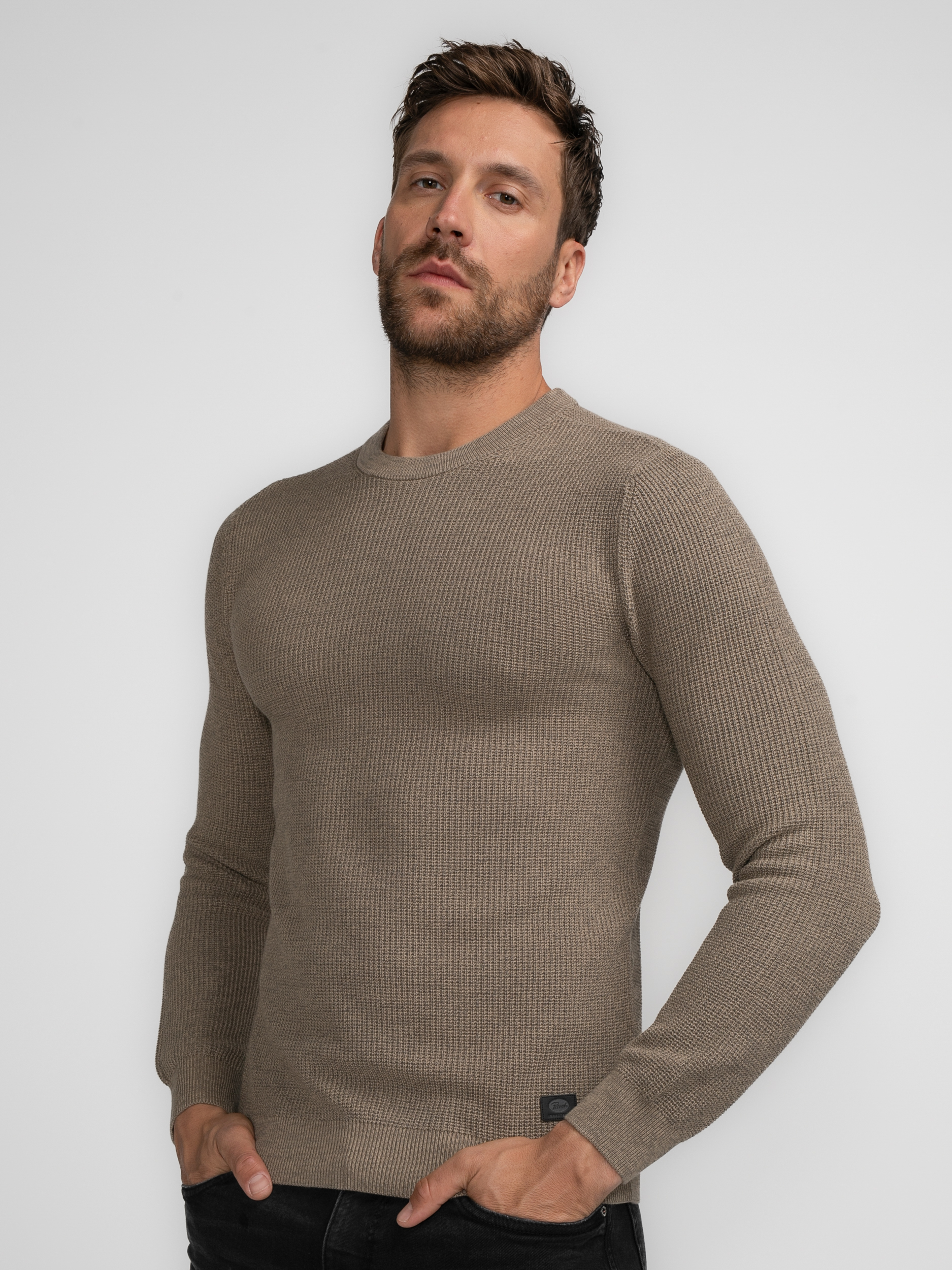 Men Knitwear Round Neck Basic