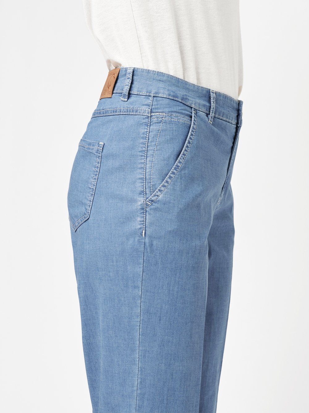 verkürzte Damenjeans "Liv Culotte" aus leichtem Summer-Denim