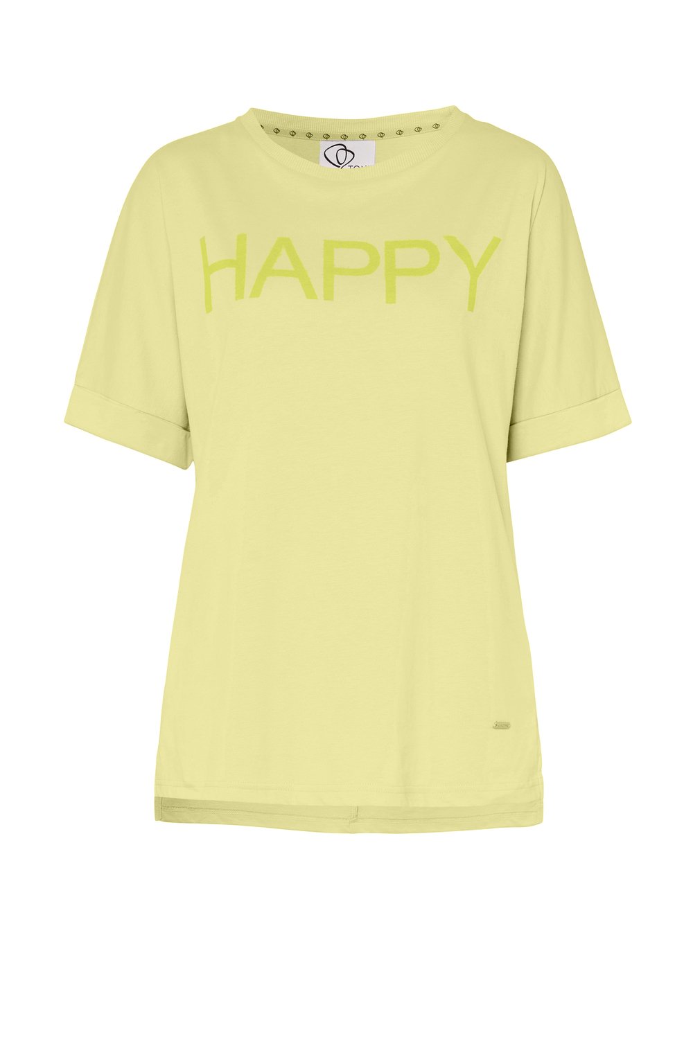 T-Shirt im Baumwoll-Mix mit Wording-Motiv "Debby 1/2 Arm"