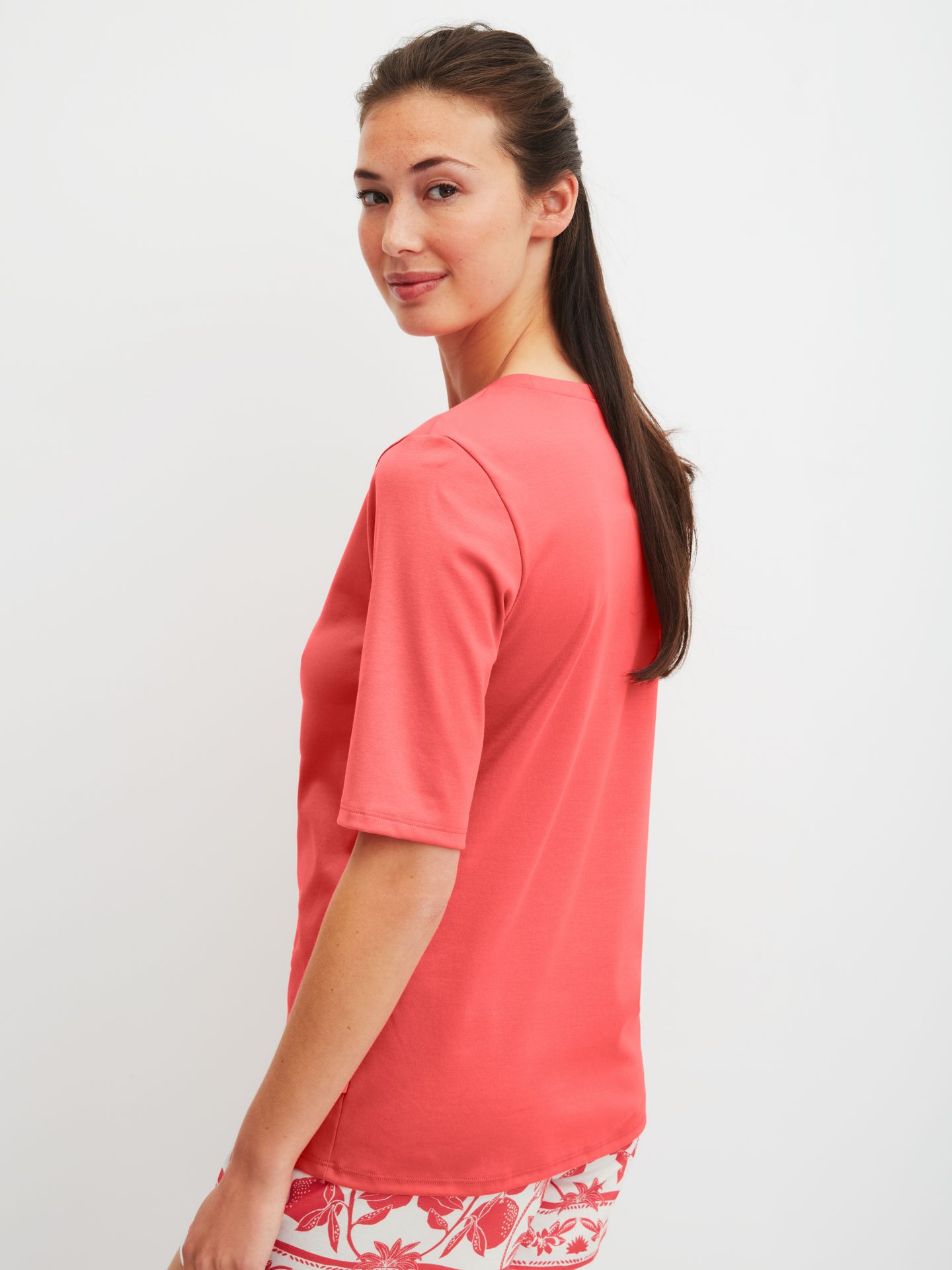 uni Damen-Night-T-Shirt aus reinem Baumwoll-Jersey