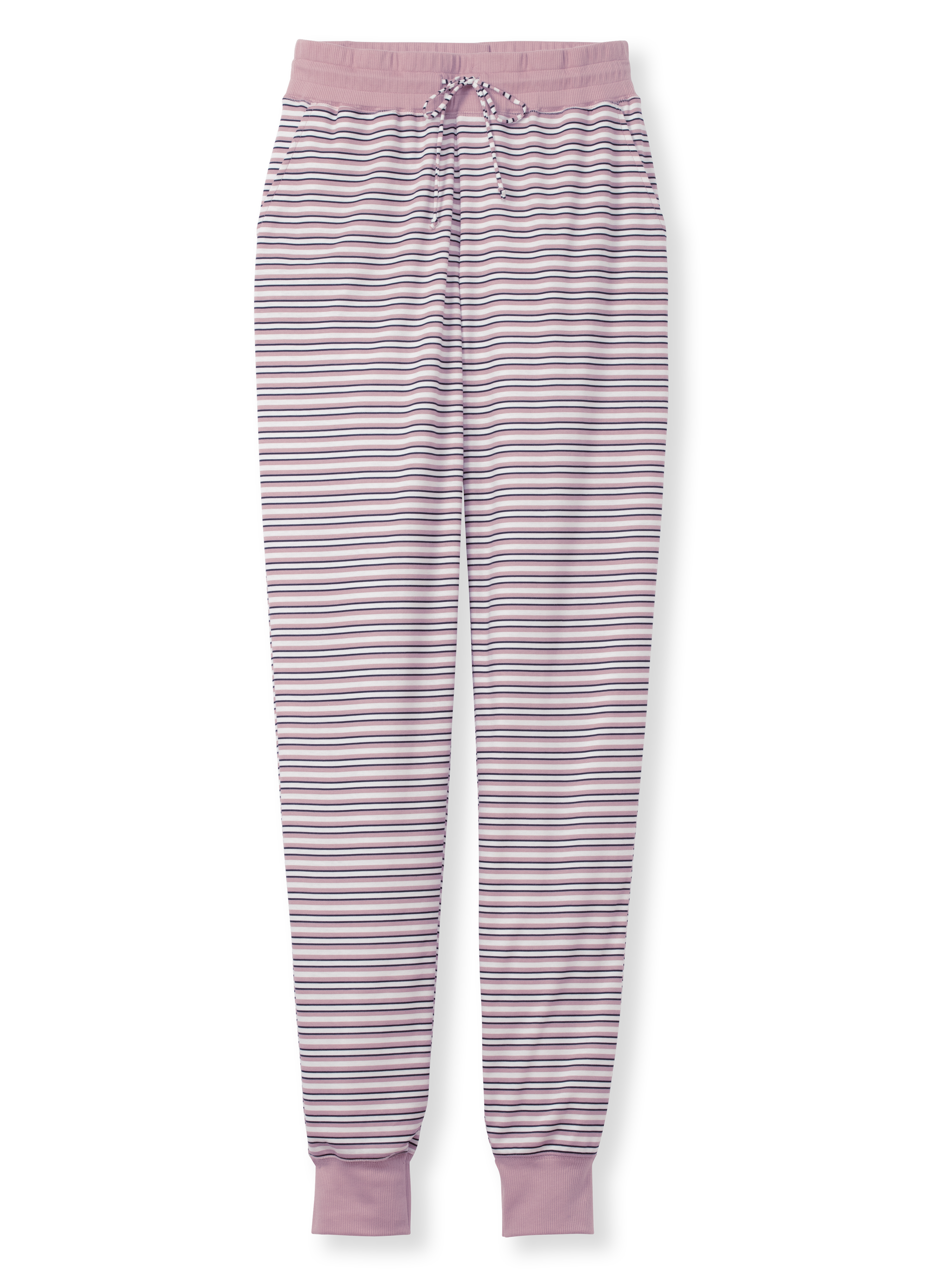 geringelte Nightwear-Hose lang