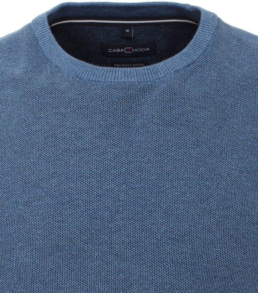 Rundhals Pullover mit Struktur