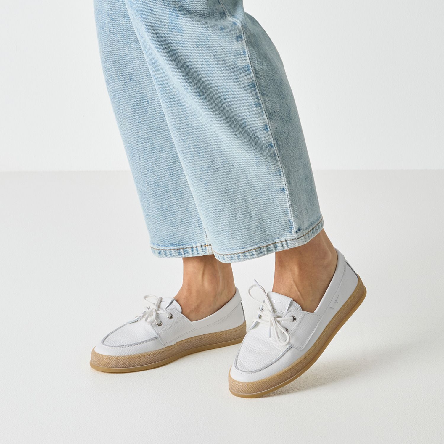 Da.-Schnür-Loafer aus echtem Leder