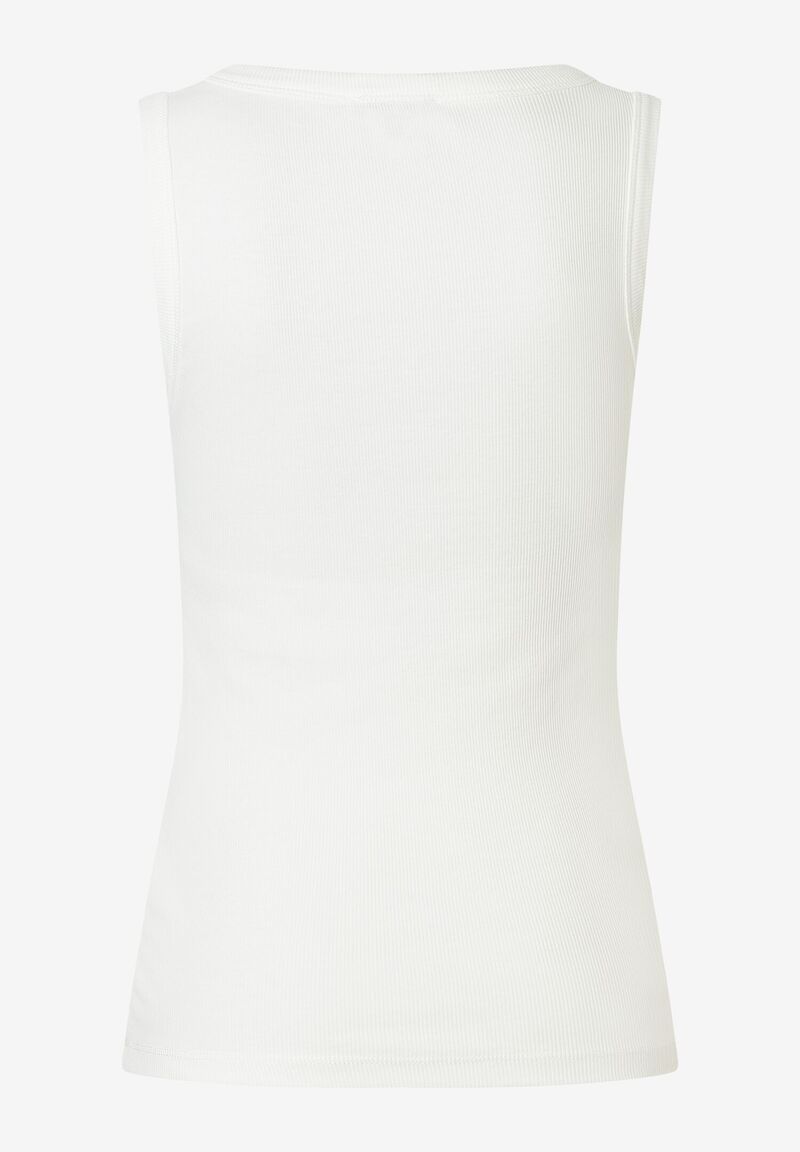 sportliches Ripp-Tank-Top aus Baumwoll-Elasthan