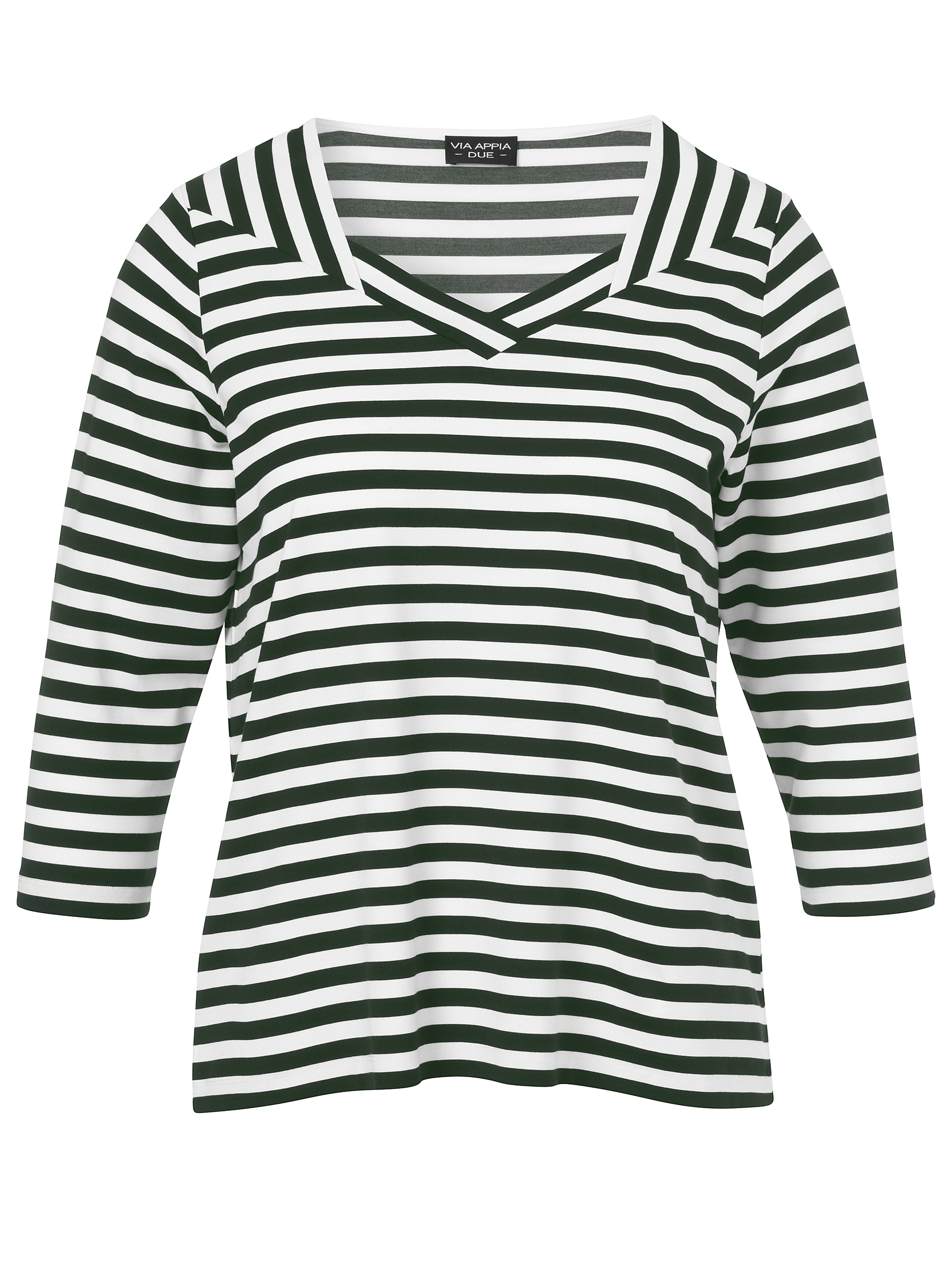 3/4-Arm-Shirt mit Karree-Ausschnitt