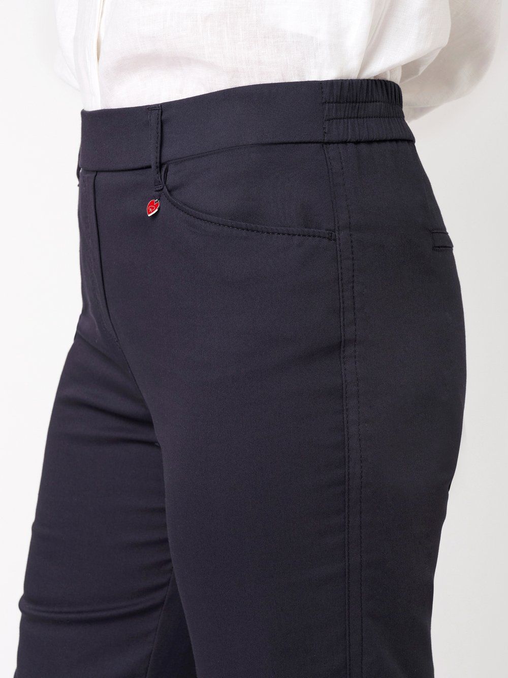 bequeme Schlupfhose "Scarlet Wide Leg" aus Baumwoll-Mix