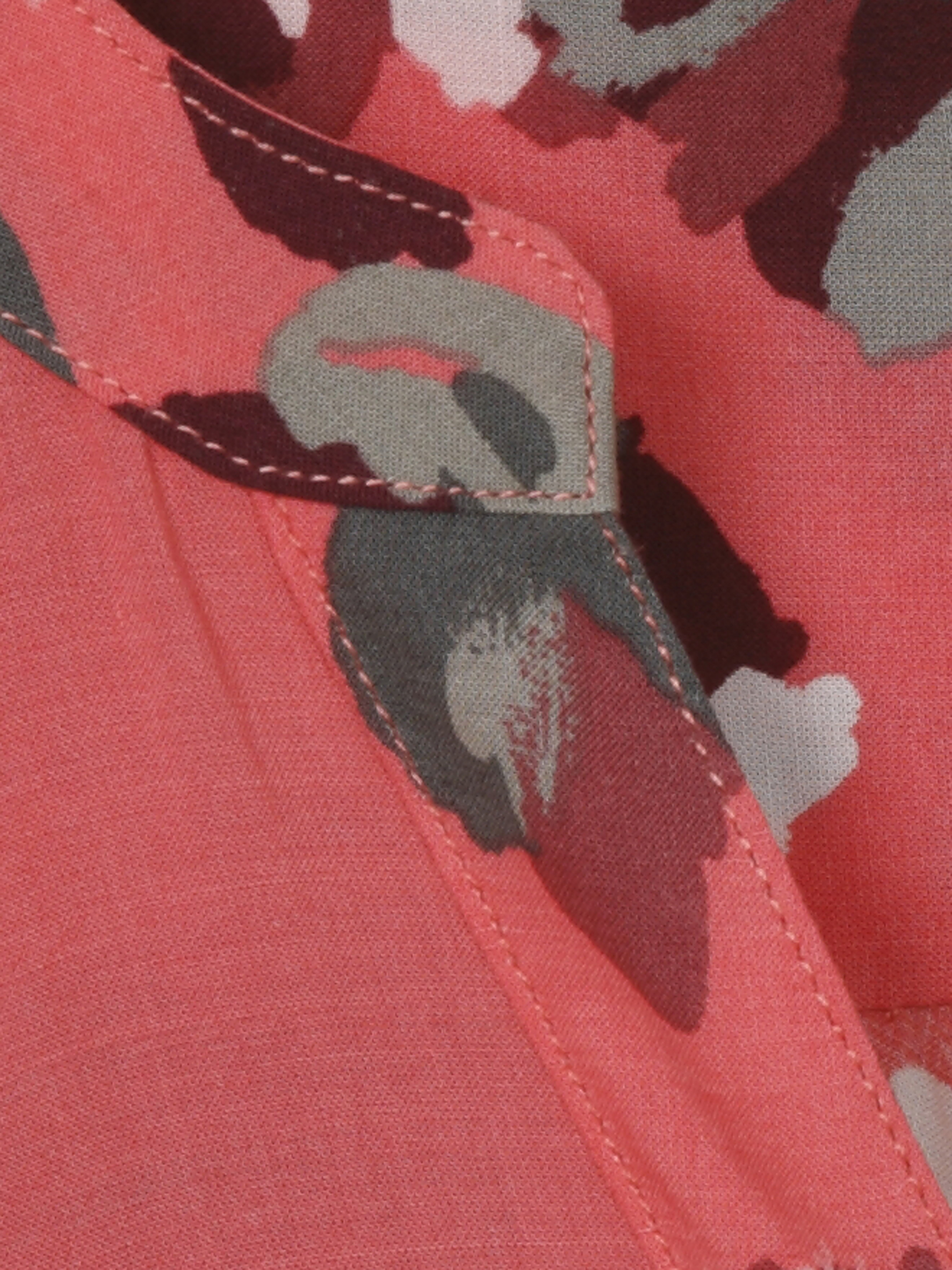 Schlupf-Bluse mit Kringel-Druck aus Viskose