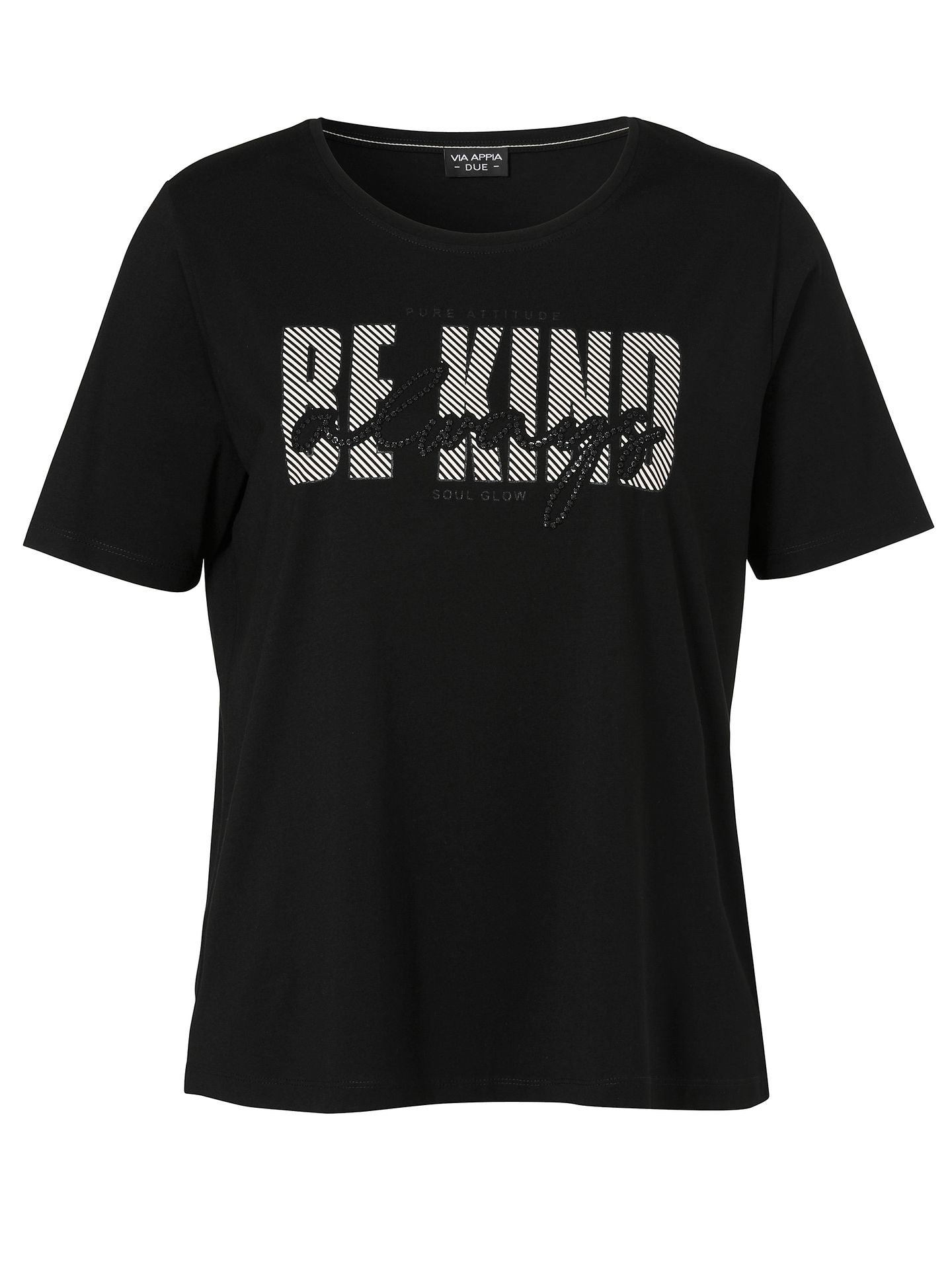 junges T-Shirtmit Wording-Front-Motiv aus Baumwoll-Modal