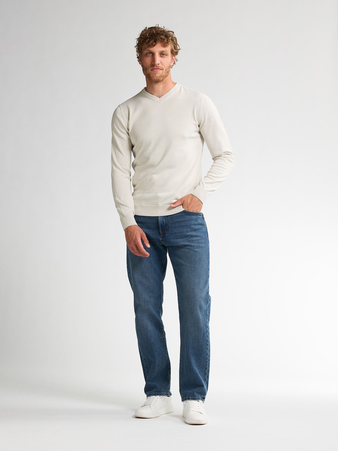Men Knitwear V-Neck Basic