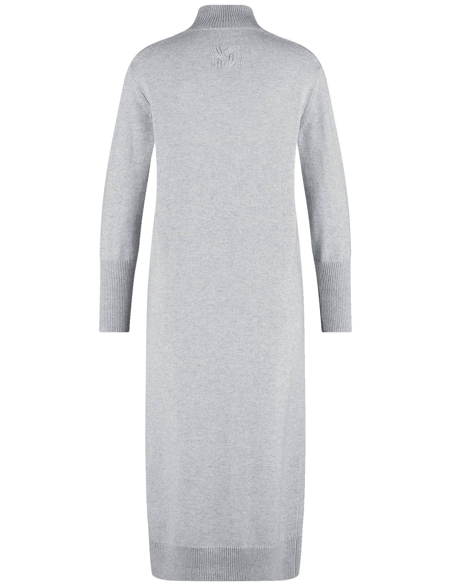 langes Strickkleid aus Feinstrick mit Wollanteil