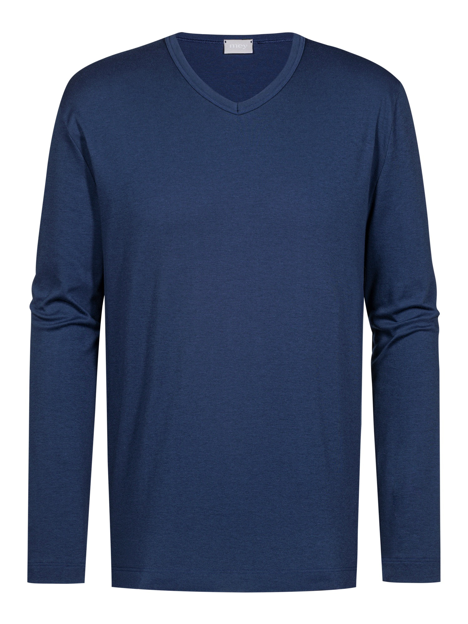 Herren Nightwear-Langarm-Shirt  aus reinem Baumwoll-Jersey