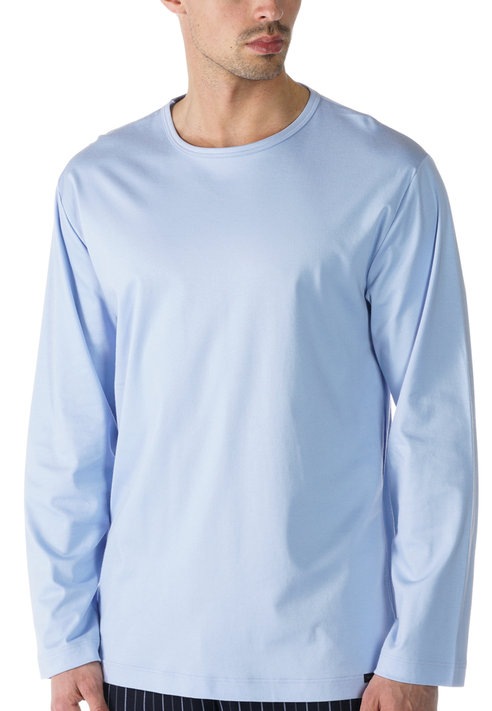 Sleepwear-Shirt aus reinem Baumwoll-Jersey