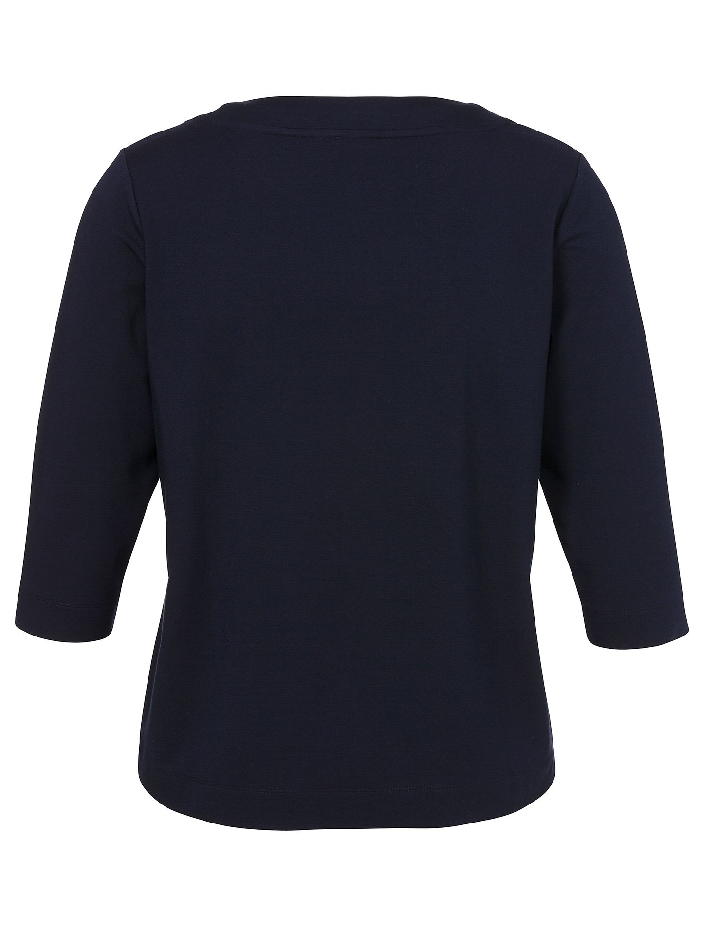 uni 3/4 Arm-Sweatshirt aus Viskose mit Front-Applikation