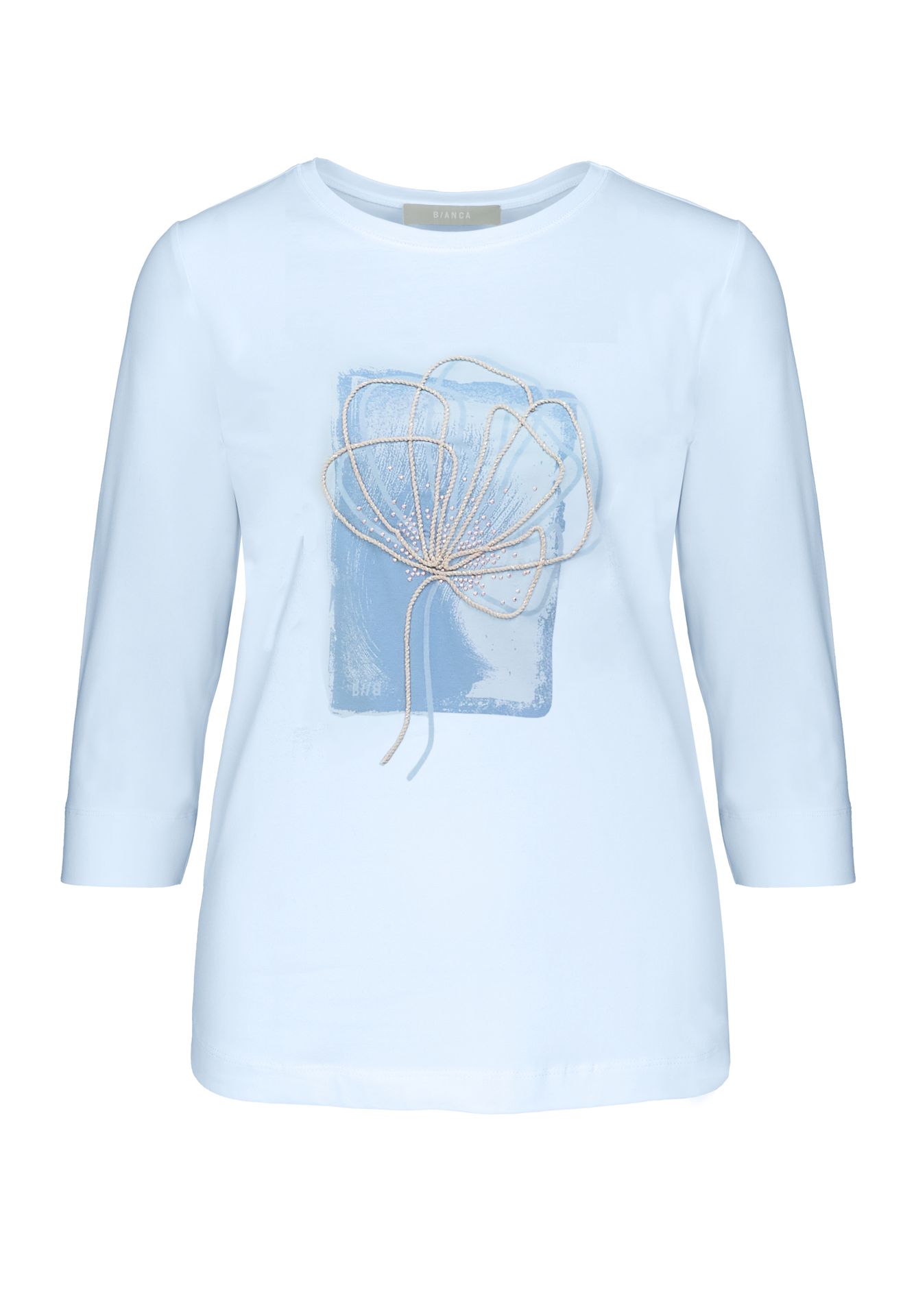 3/4 Arm-Shirt "DINI" mit Frontmotiv aus