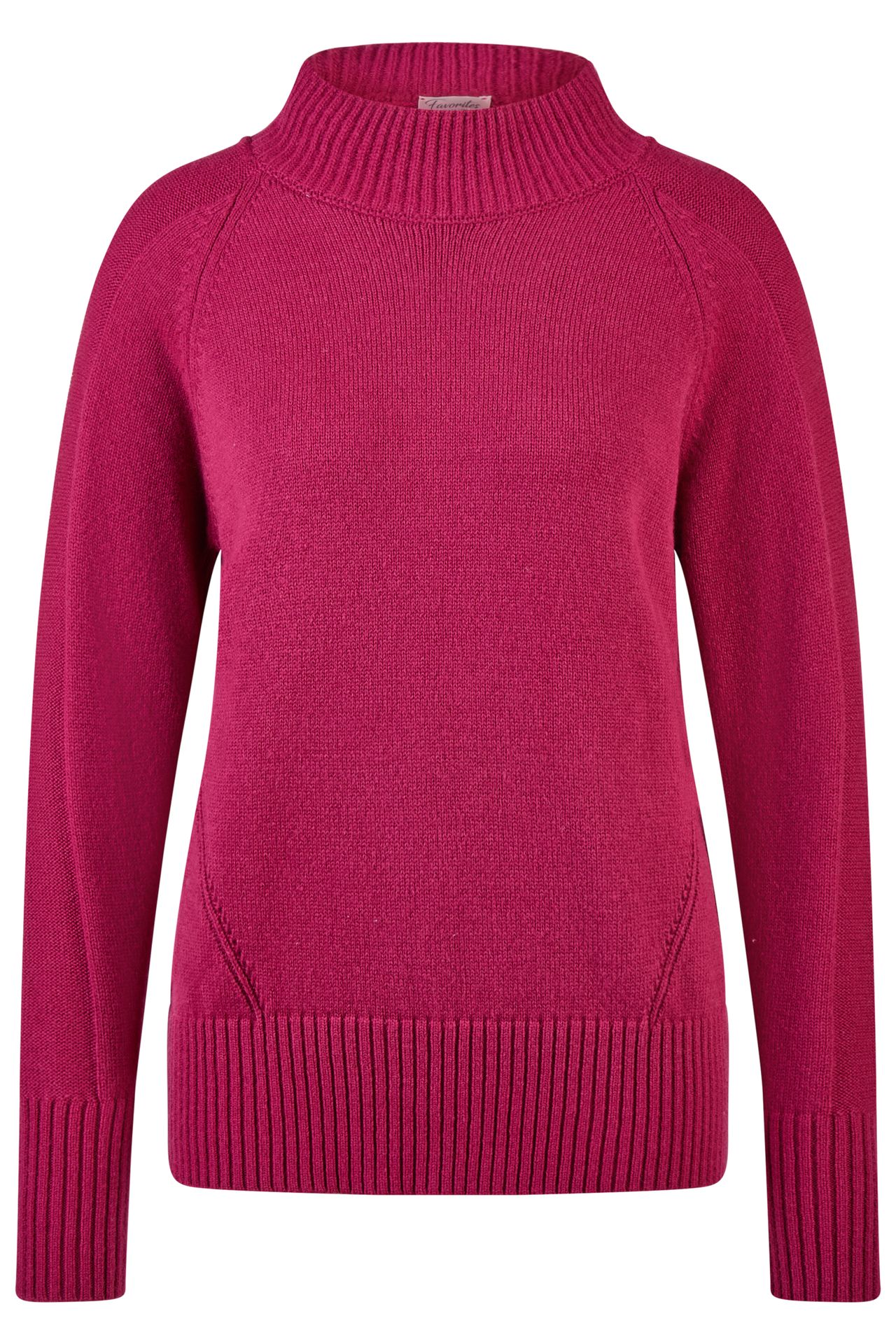 warmer uni Strickpullover mit Wollanteil