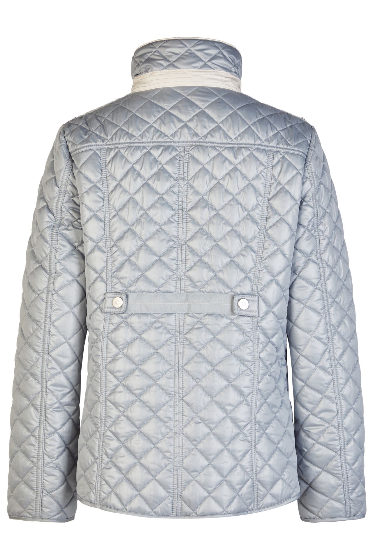 leichte Sandwich-Steppjacke mit Druckknöpfe