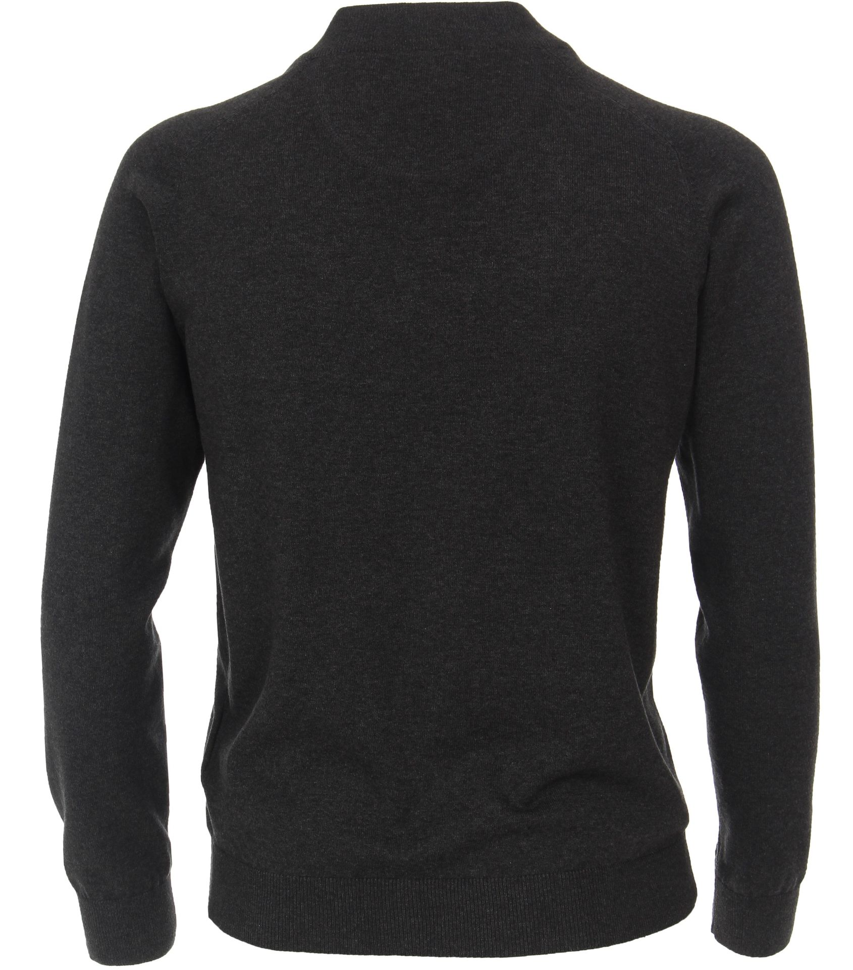 Strickjacke mit Reißverschluß uni