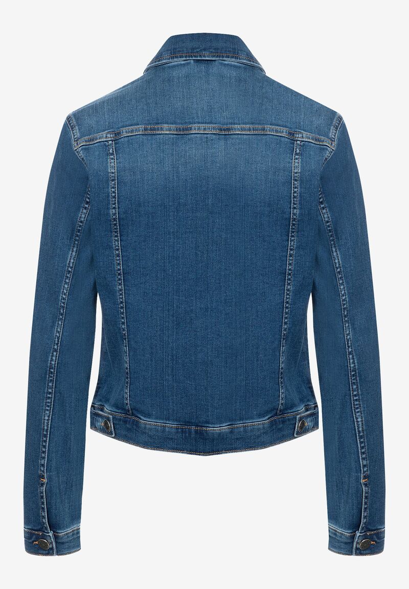 Jeansjacke in  blue denim aus Baumwoll-Elasthan