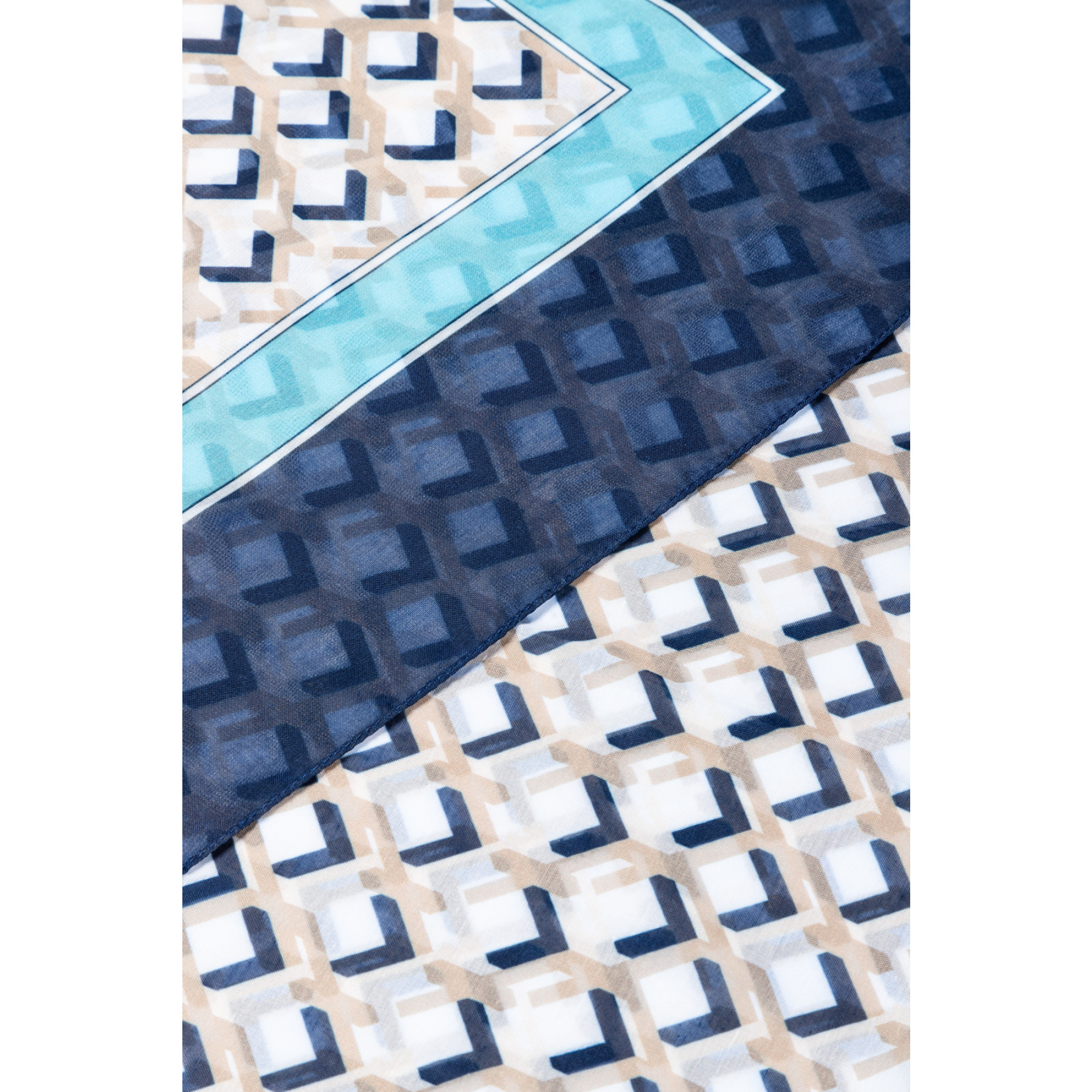 Chiffon-Schal mit Muster-Print