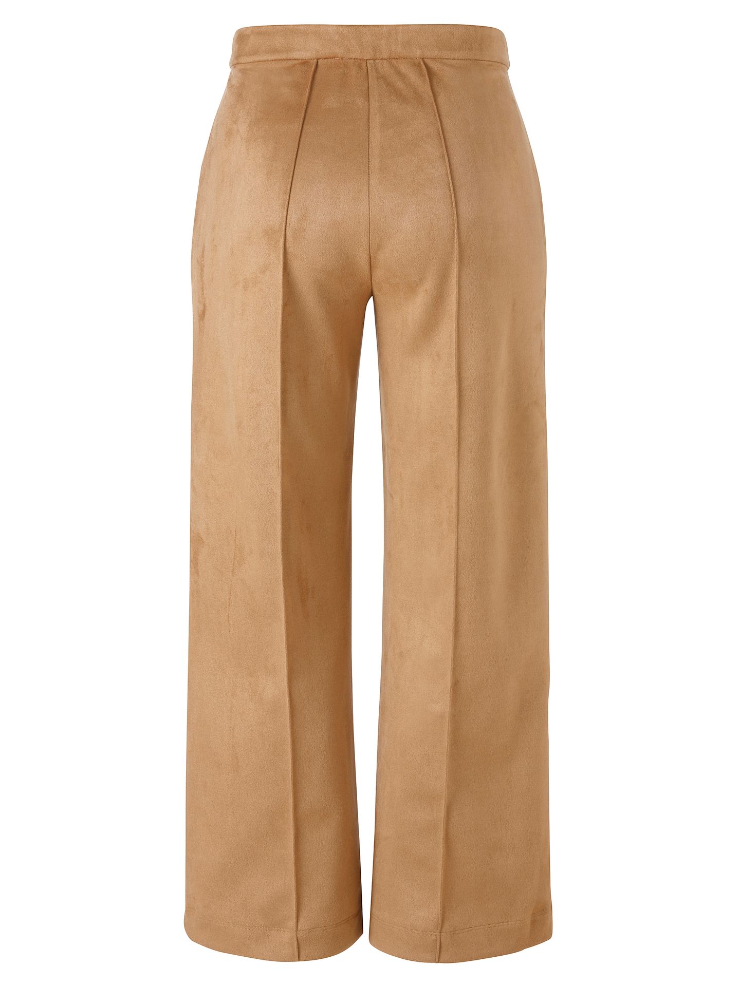 modische Schlupf-Hose aus weichem Velours und weitem Bein