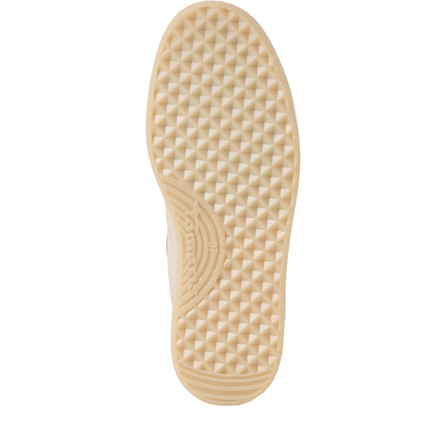 sportl. Damen-Sneaker im Material-Mix mit Echt-Leder-Streifen