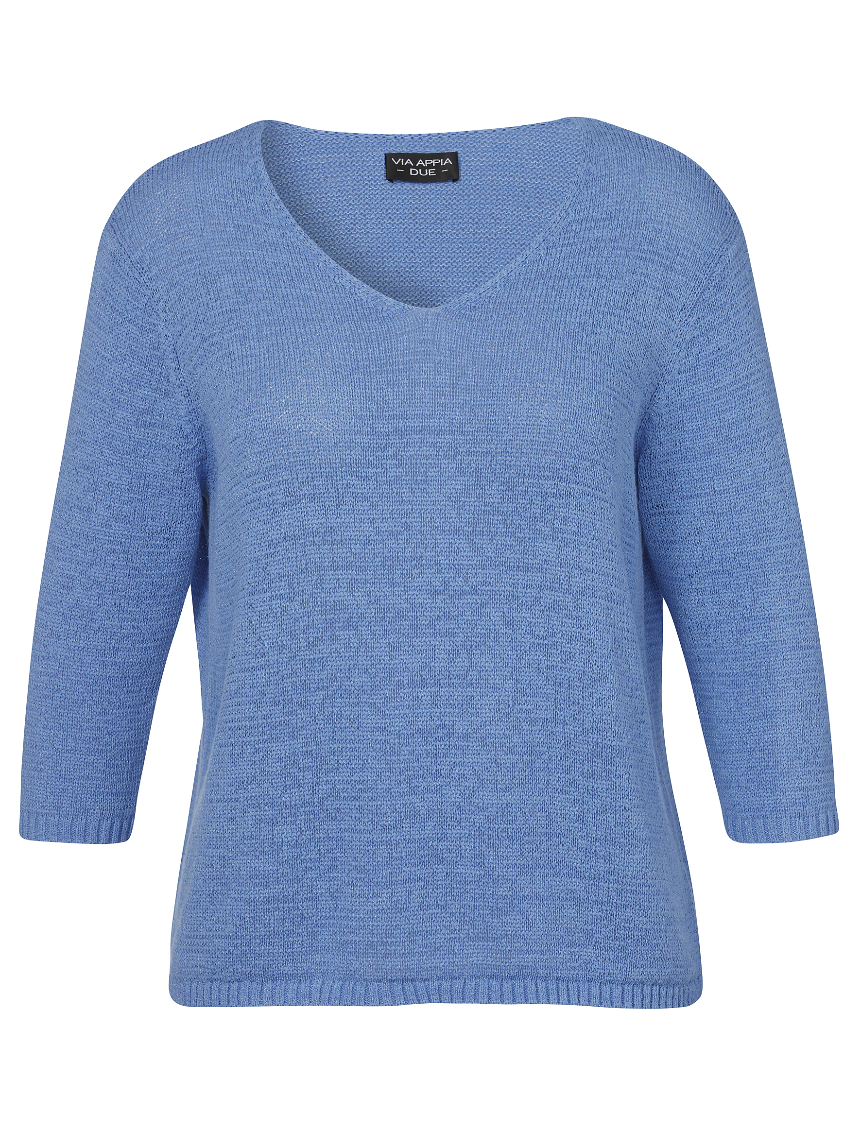 leichter Perlfang-Pullover aus Baumwoll-Mix