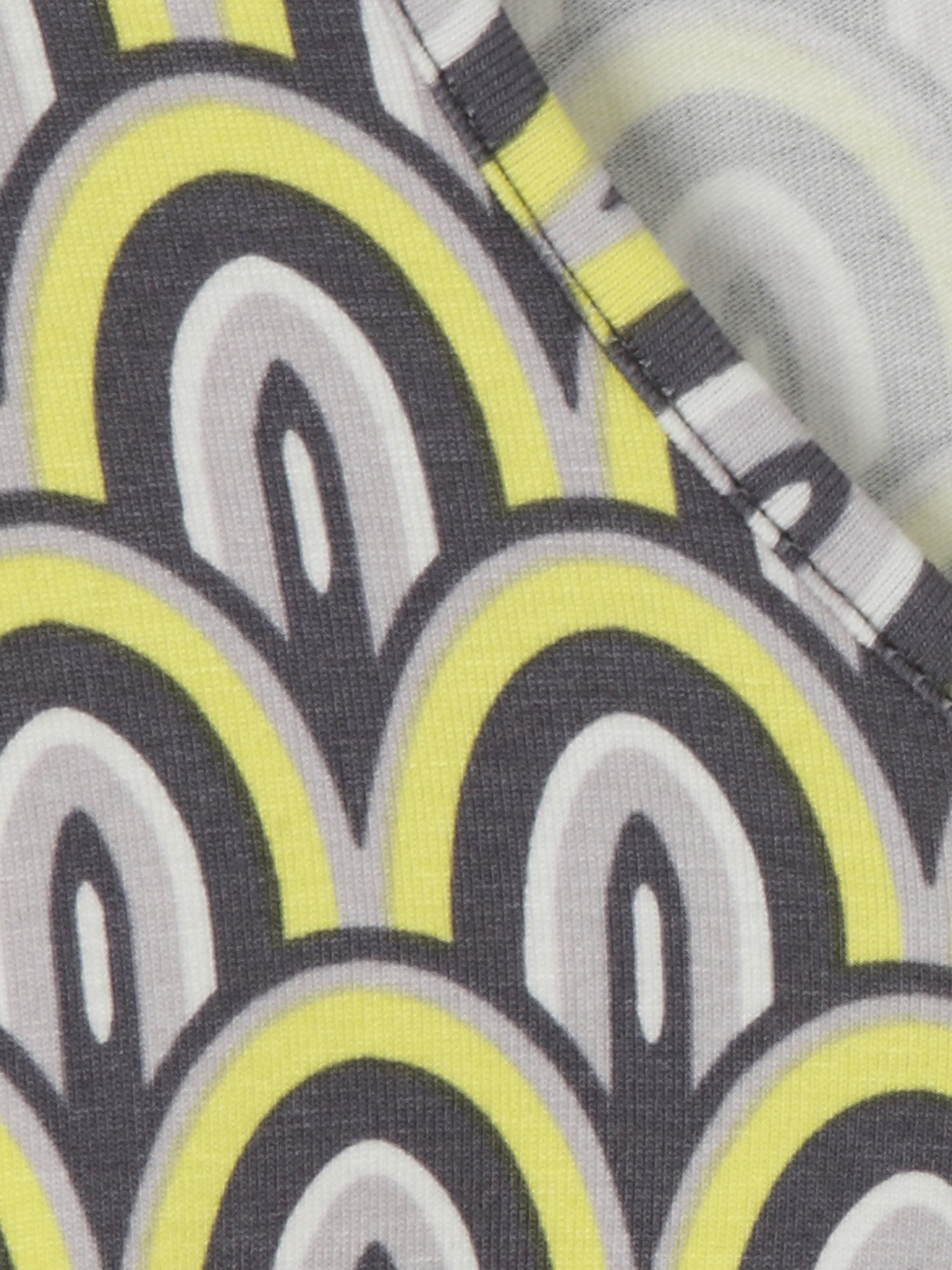 Viscose-Shirt mit graphischem Print und  3/4 Arm