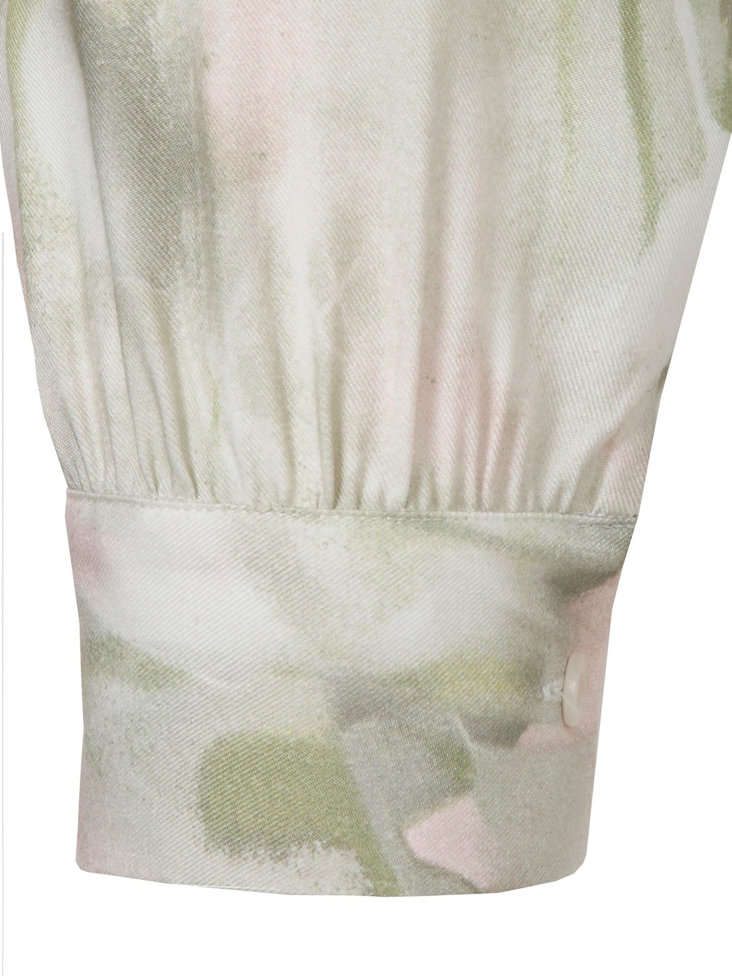 Hemd-Bluse mit verwaschenem Allover-Druck aus reiner Viskose