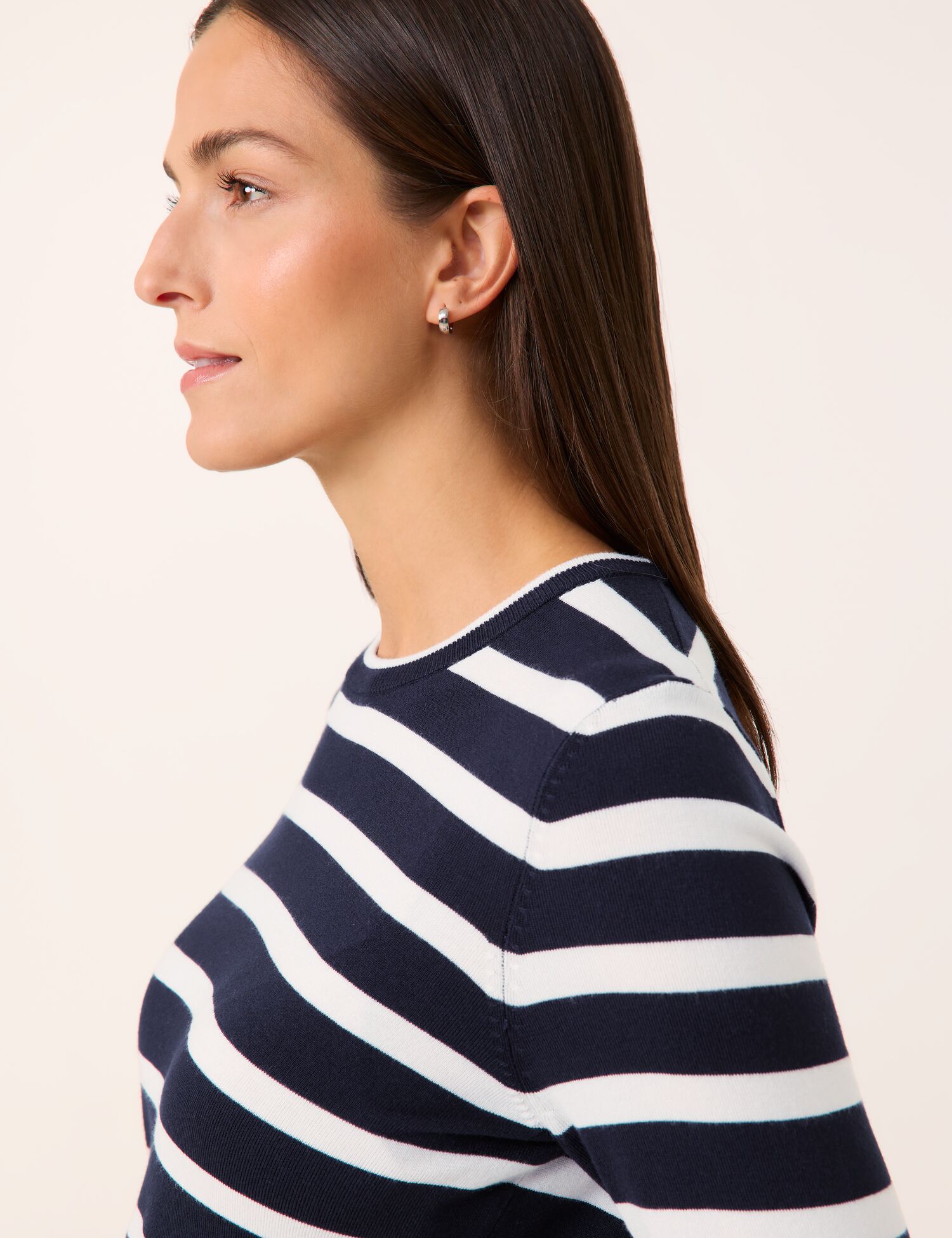 Feinstrick-Pullover mit Blockringel