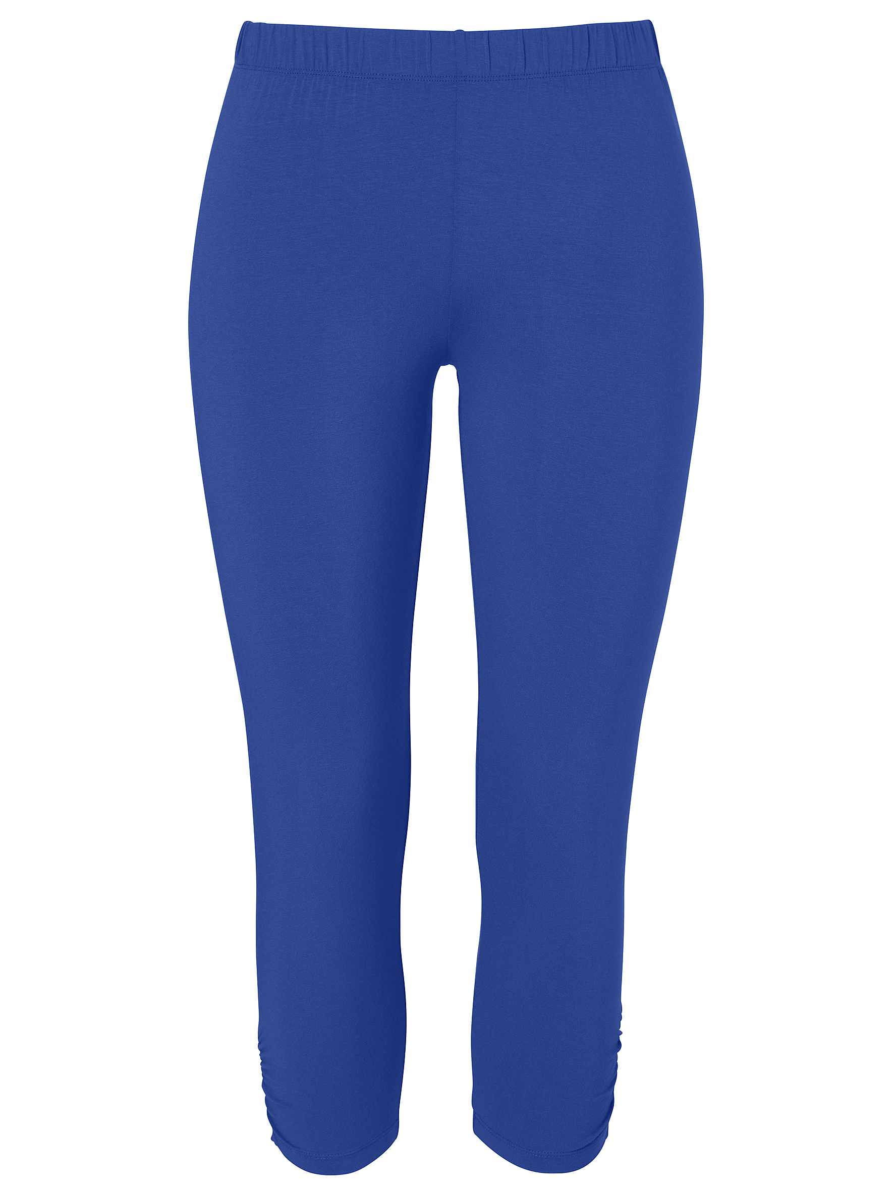 uni Leggings aus Viskose-Jersey mit Raffung am Bein