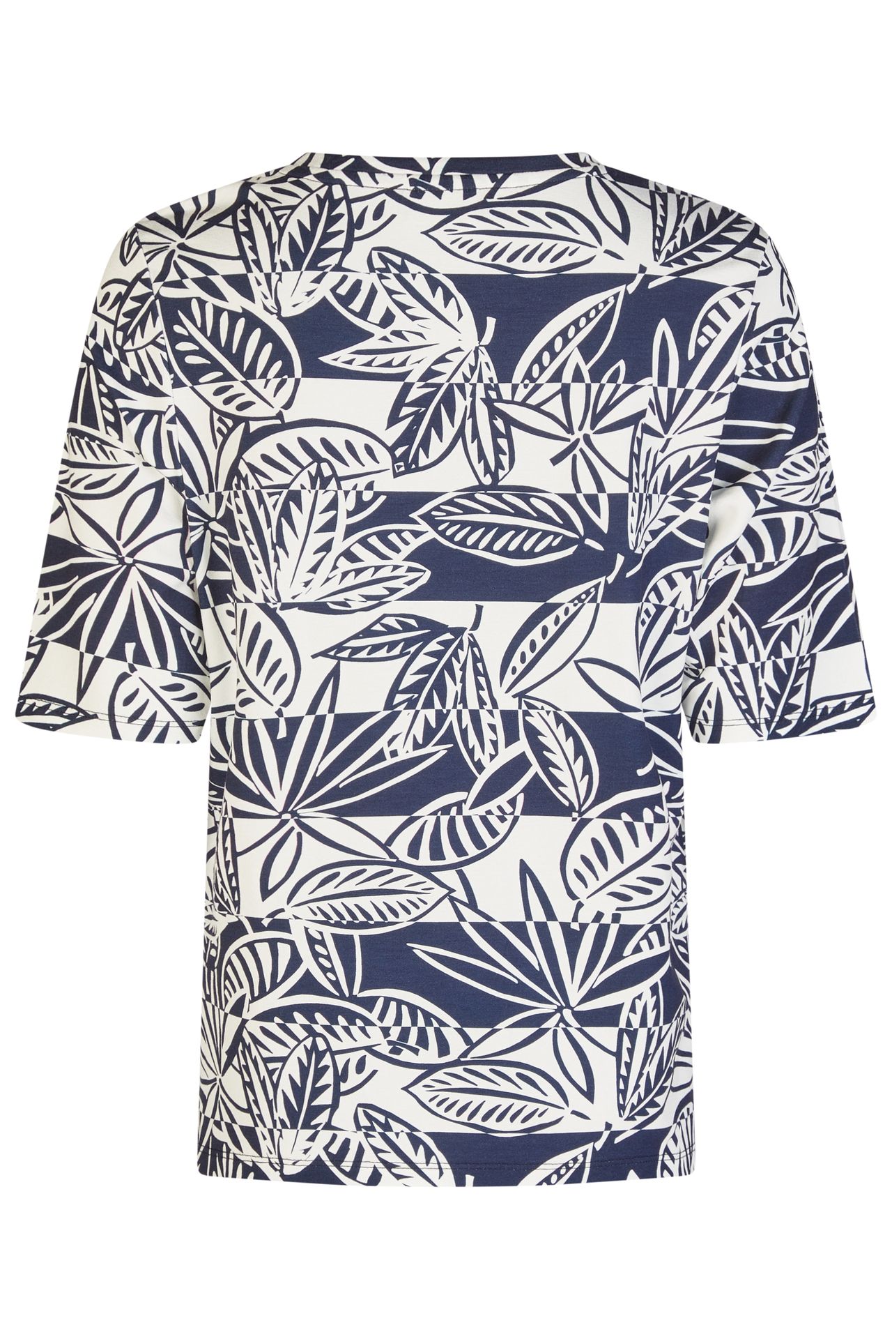 T-Shirt mit Allover-Druck aus Viskose-Elasthan